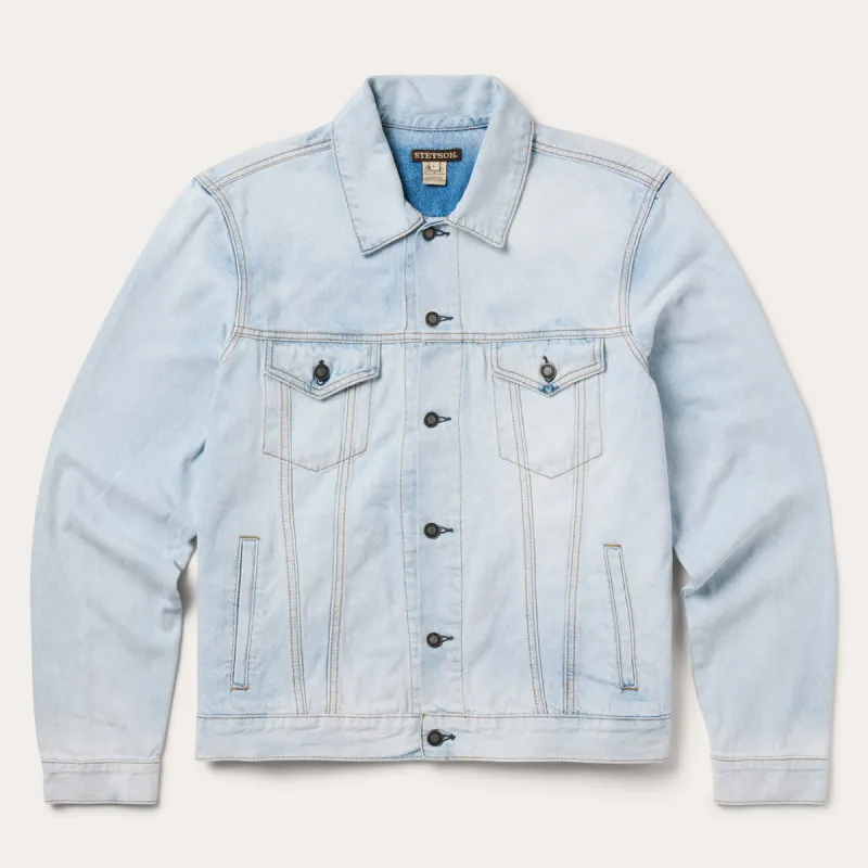 Light Denim Trucker Jacket sold by Stetson
