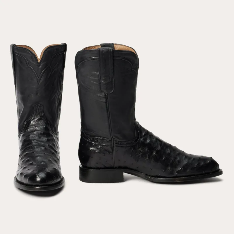 Austin Ostrich Roper Boots sold by Stetson