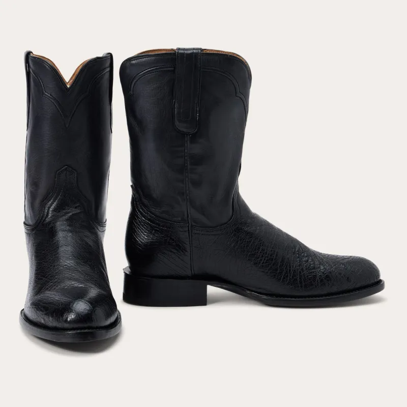 Clay Smooth Ostrich Roper Boots sold by Stetson