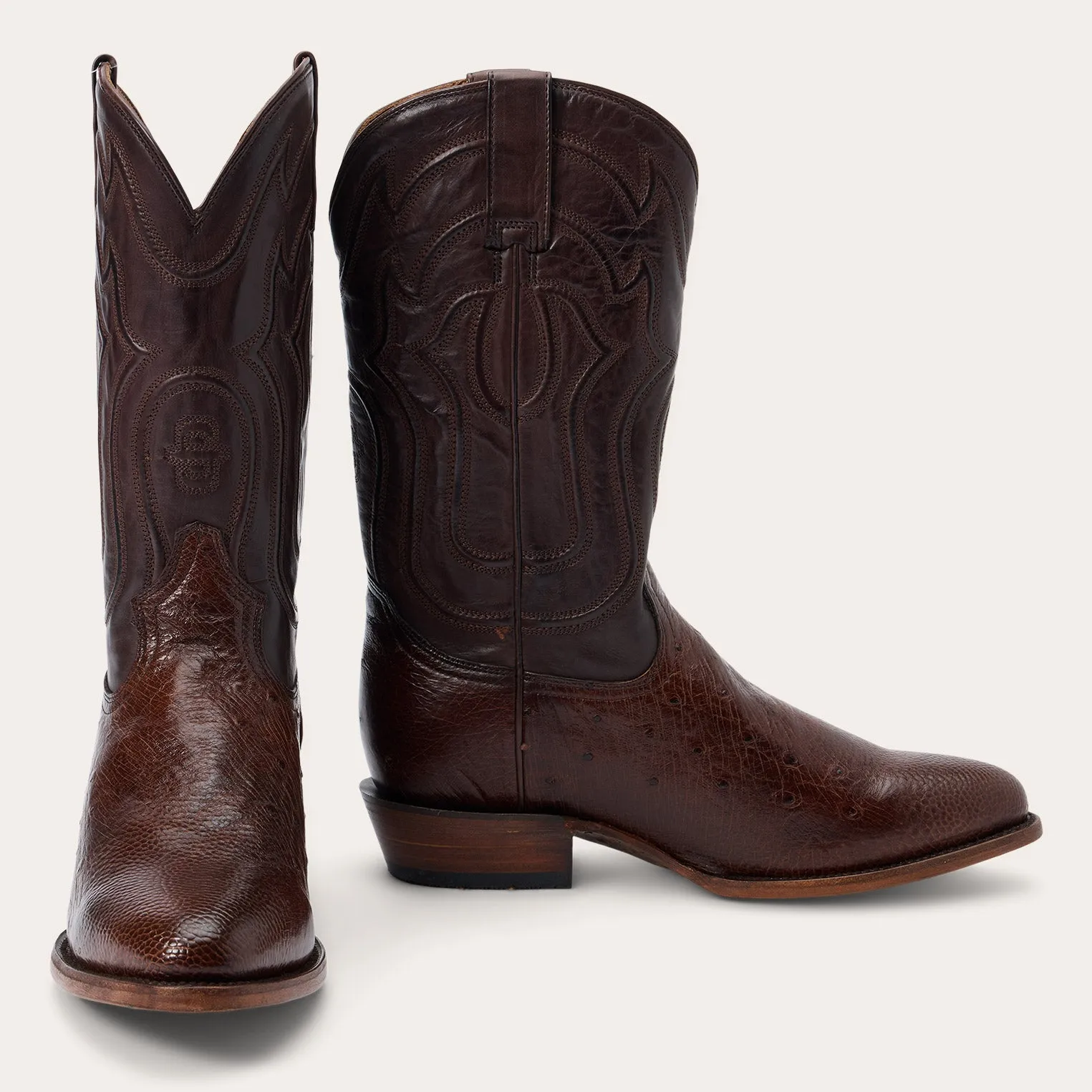 Wyatt Smooth Ostrich Boots sold by Stetson