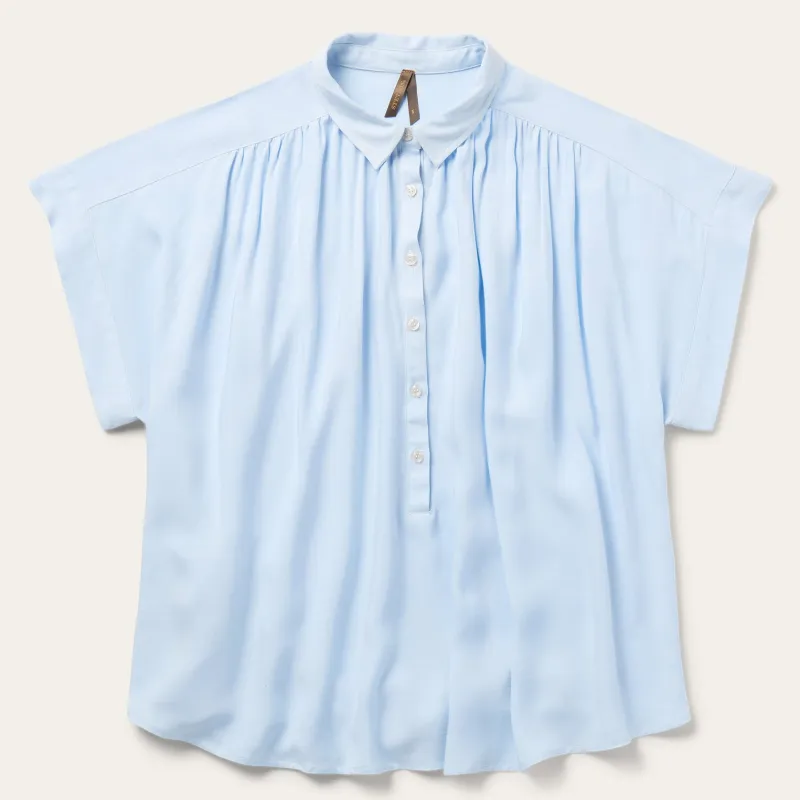 Twill Collared Blouse sold by Stetson