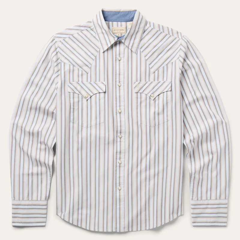 Ombre Stripe Western Shirt sold by Stetson