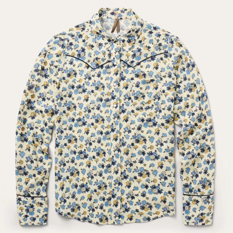 Field Flowers Print Shirt sold by Stetson