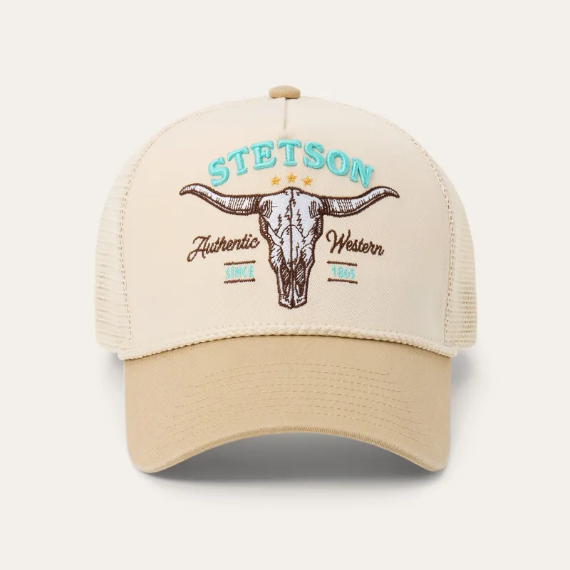 Skull Trucker Hat sold by Stetson