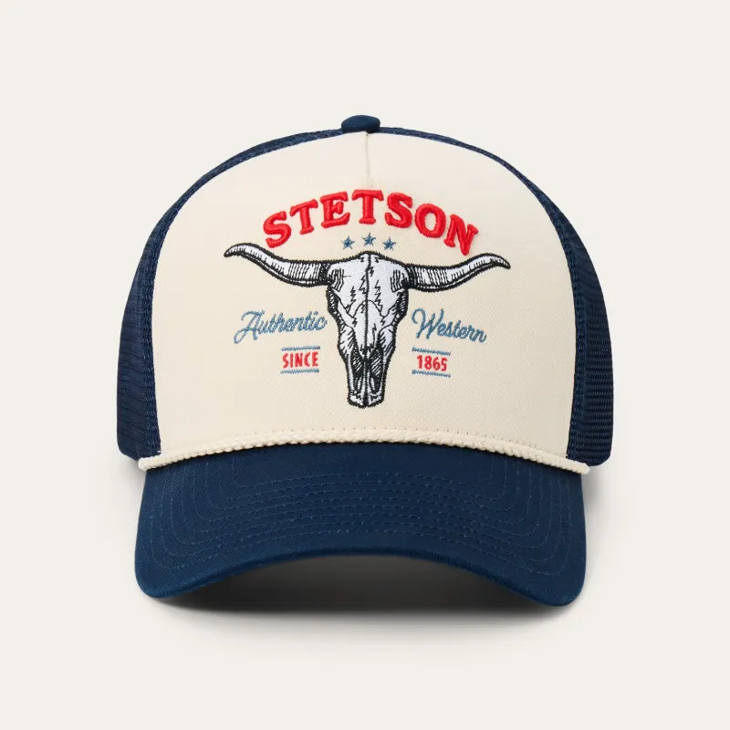 Skull Trucker Hat sold by Stetson