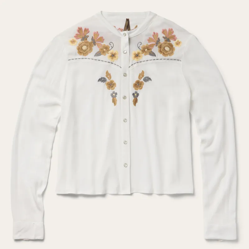 Embroidered Crepe Shirt sold by Stetson