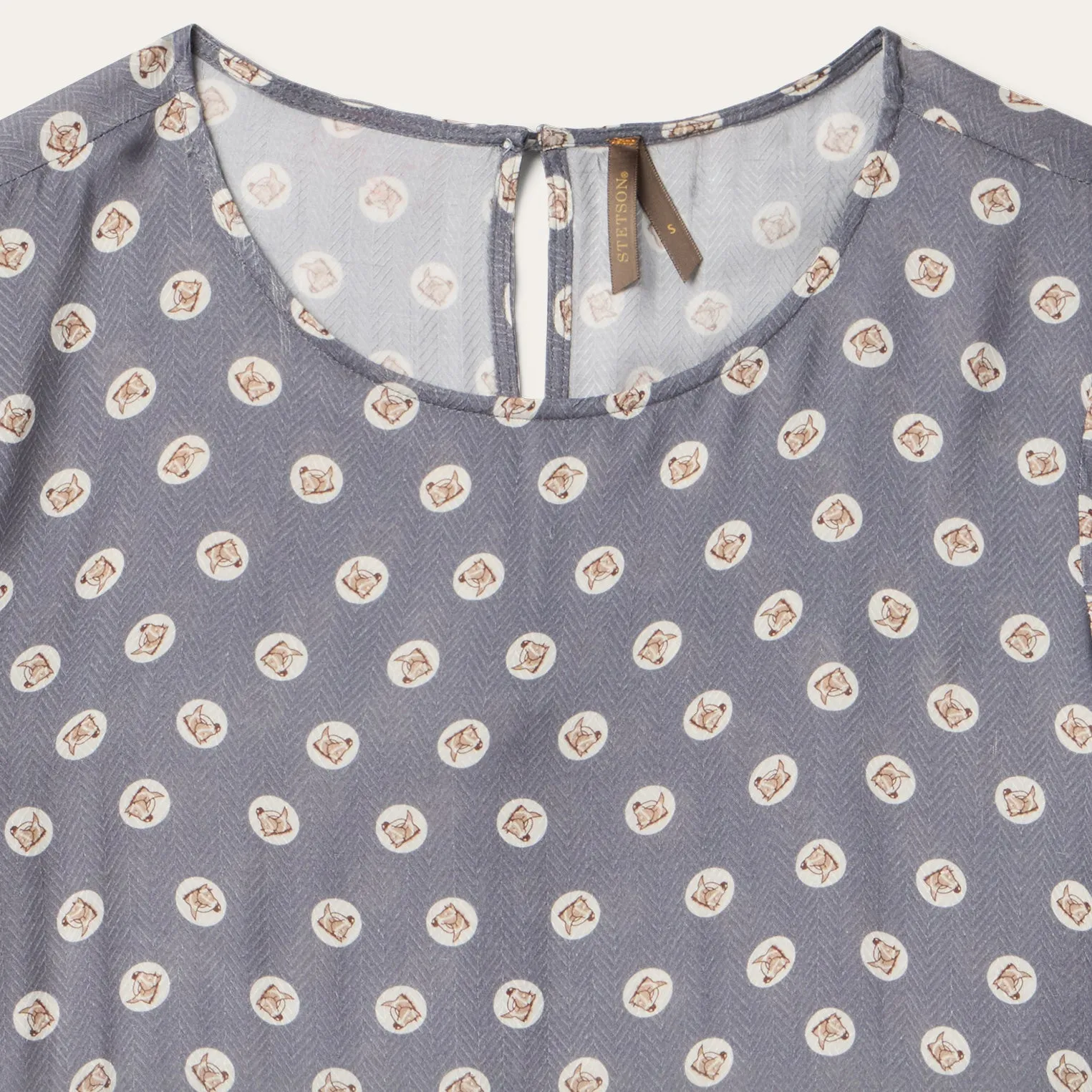 Horse Pennies Print Dress sold by Stetson product image thumbnail 3