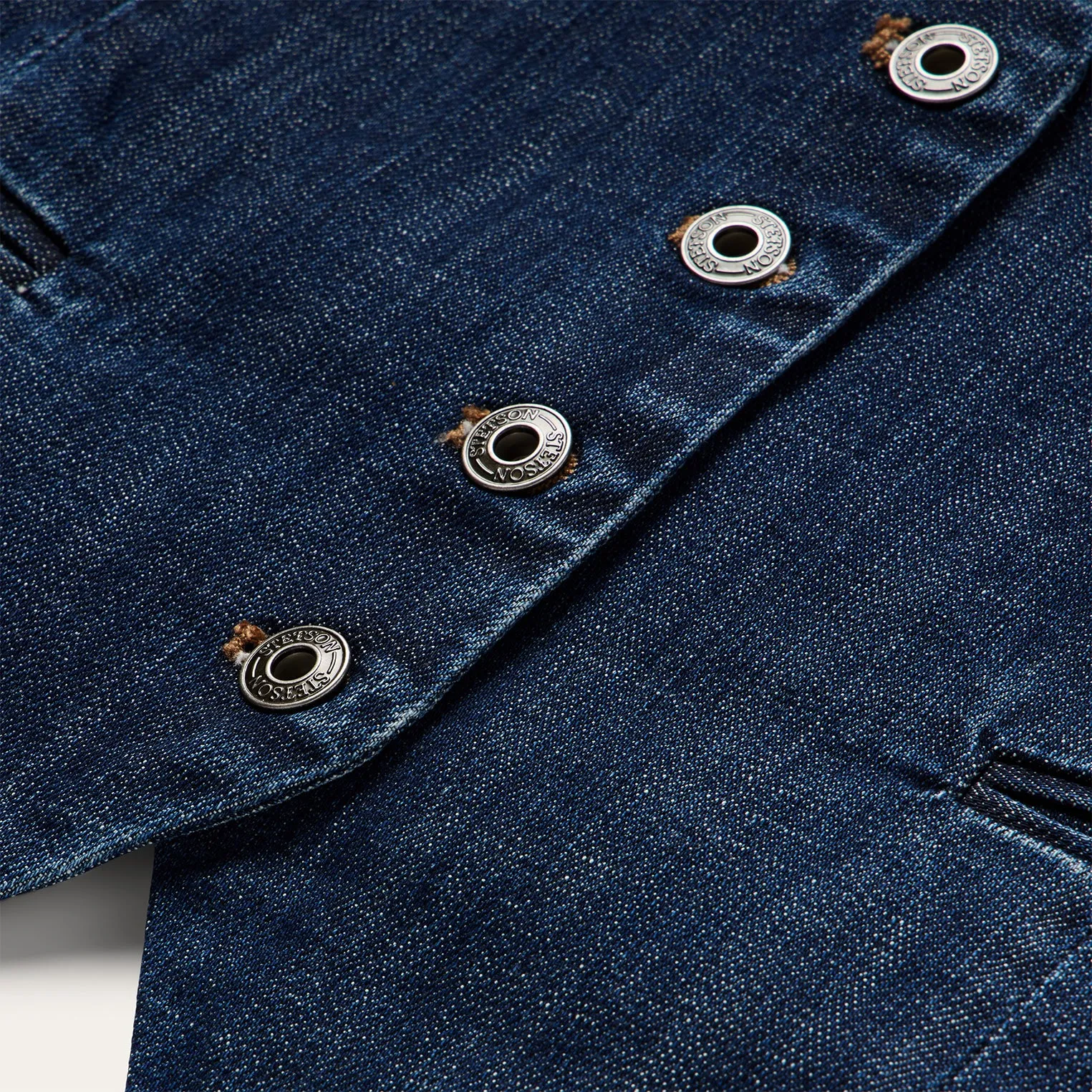 Dark Wash Stretch Denim Vest sold by Stetson product image thumbnail 4