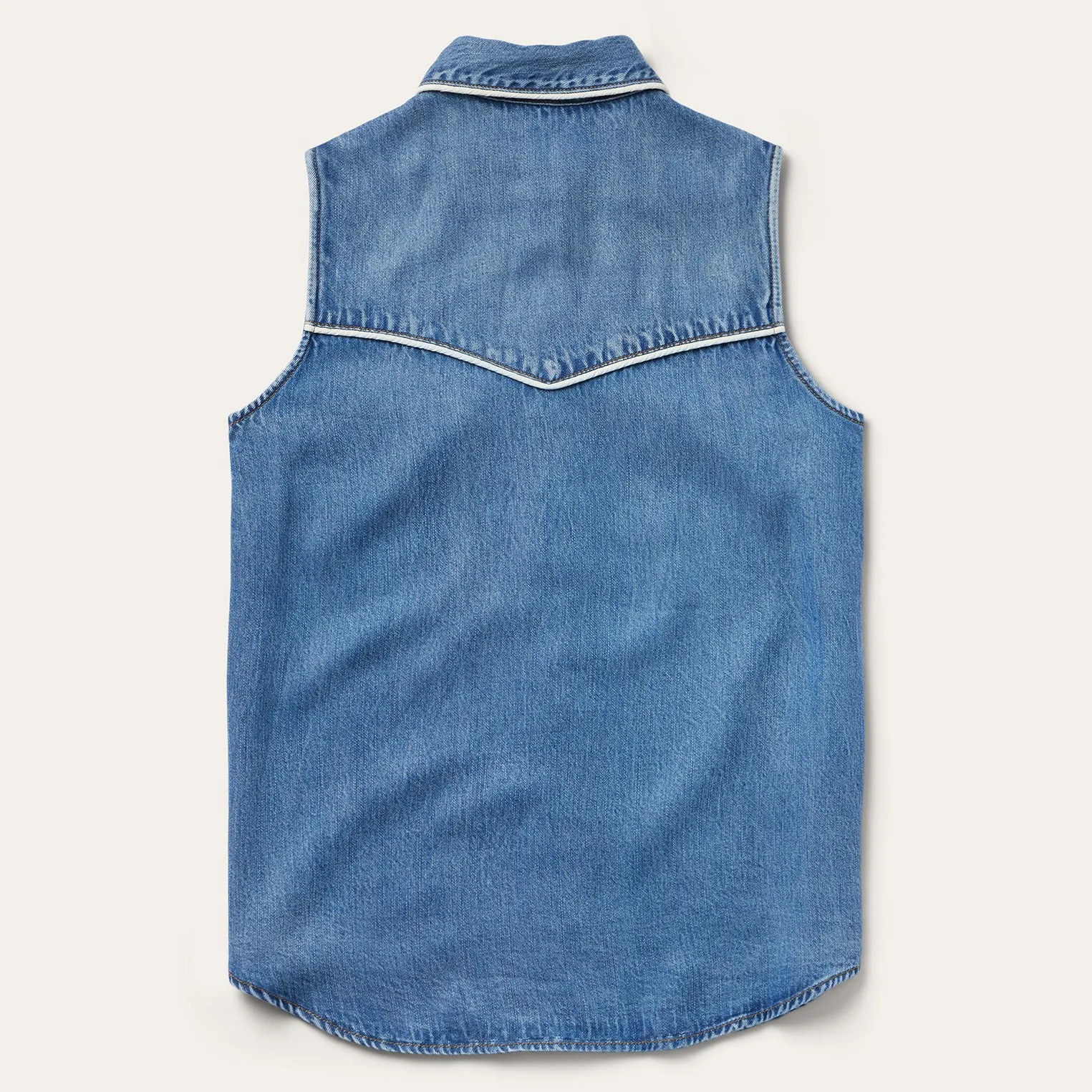 Sleeveless Denim Western Shirt sold by Stetson product image thumbnail 2
