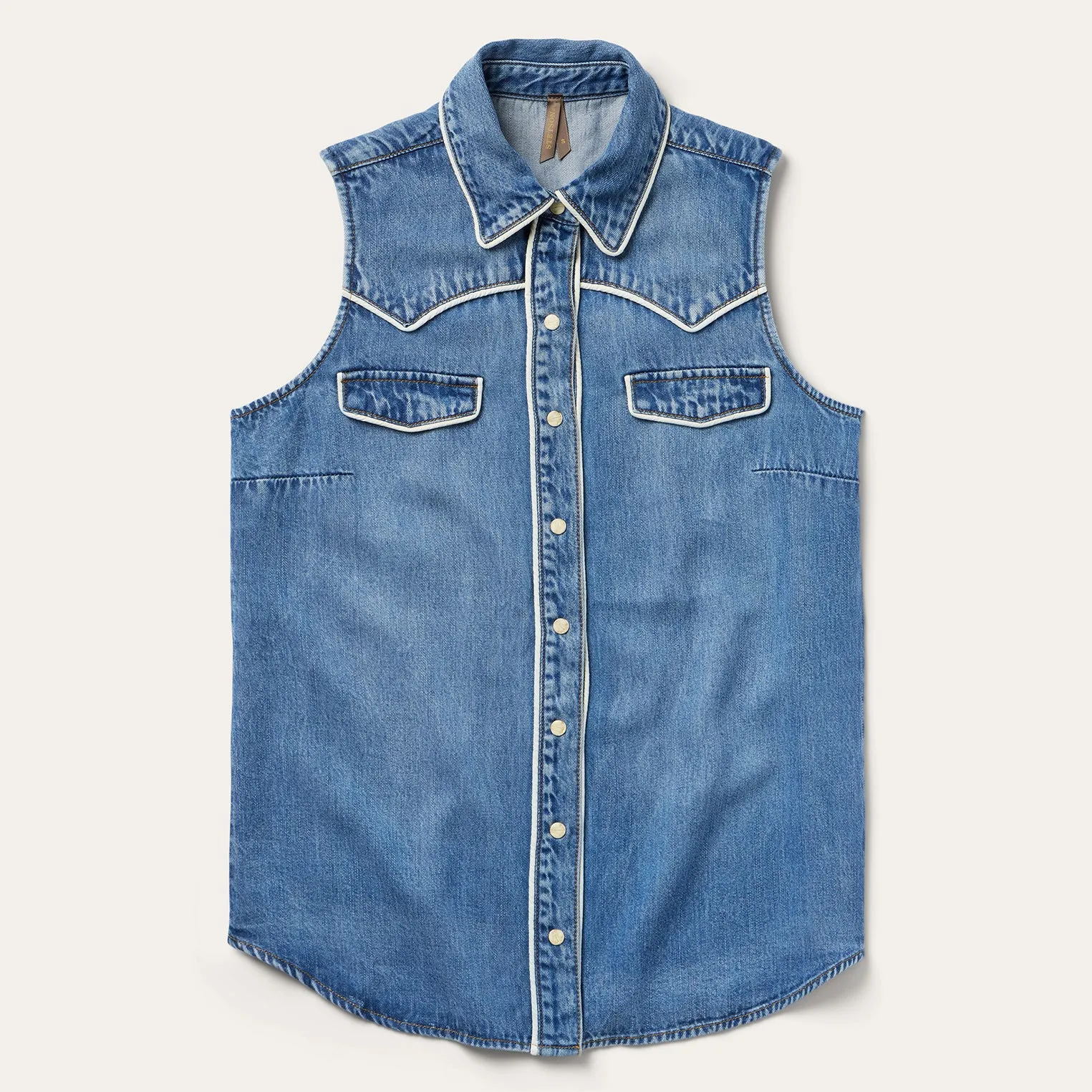 Sleeveless Denim Western Shirt sold by Stetson