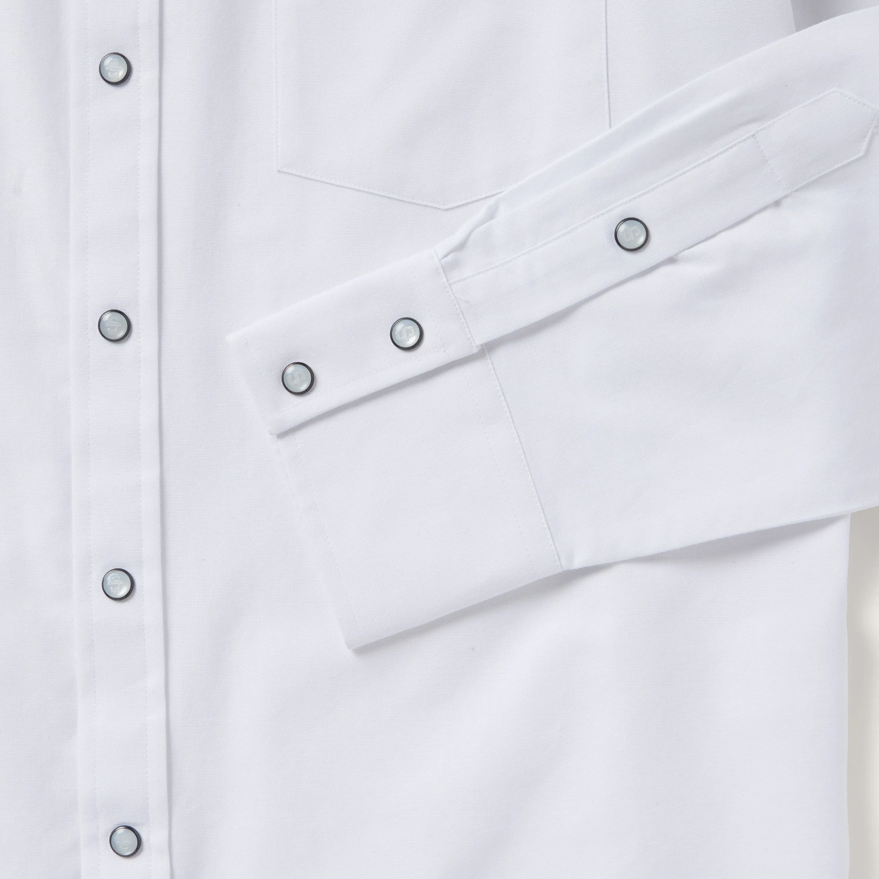 White Oxford Western Shirt sold by Stetson product image thumbnail 5