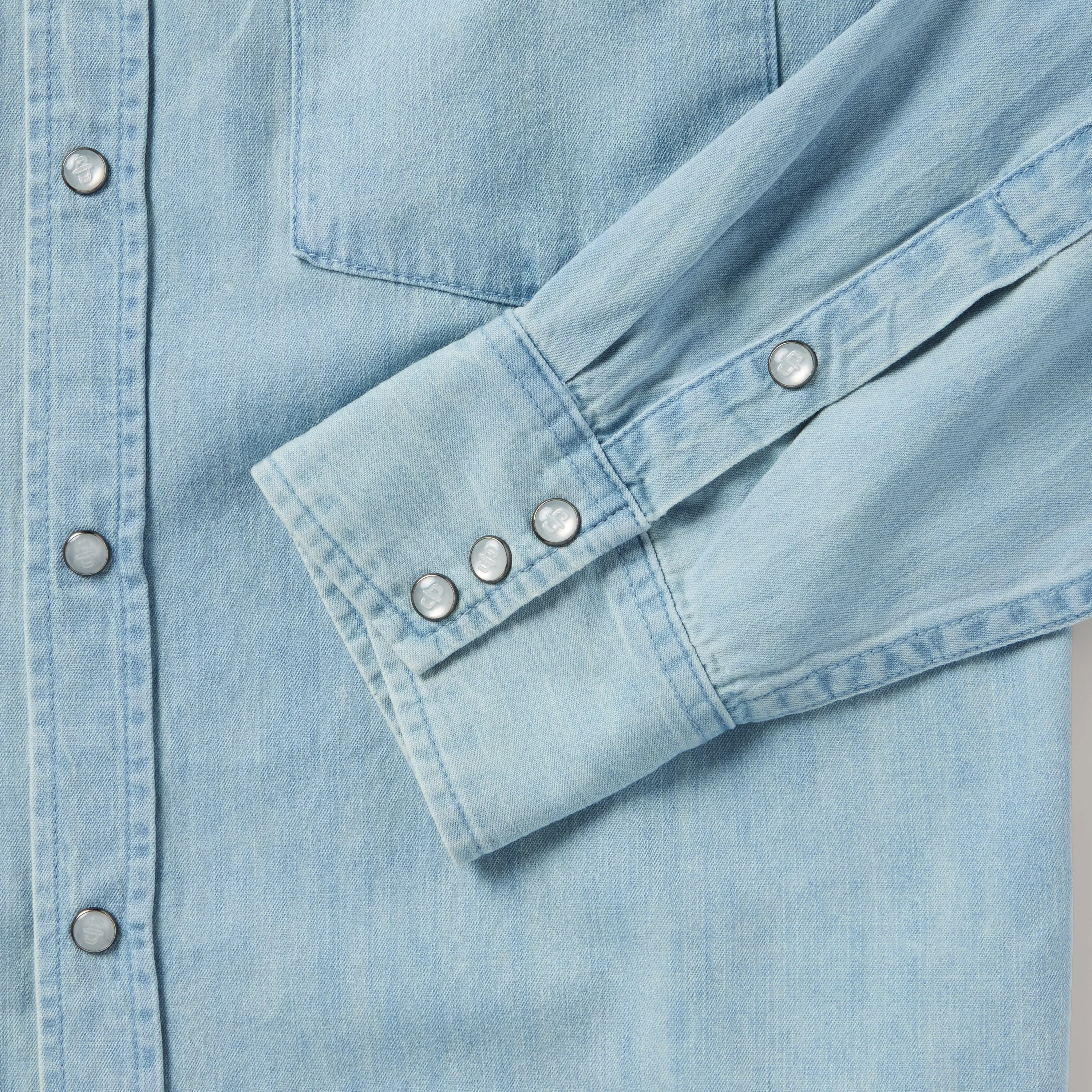 Chambray Oxford Western Shirt sold by Stetson product image thumbnail 5