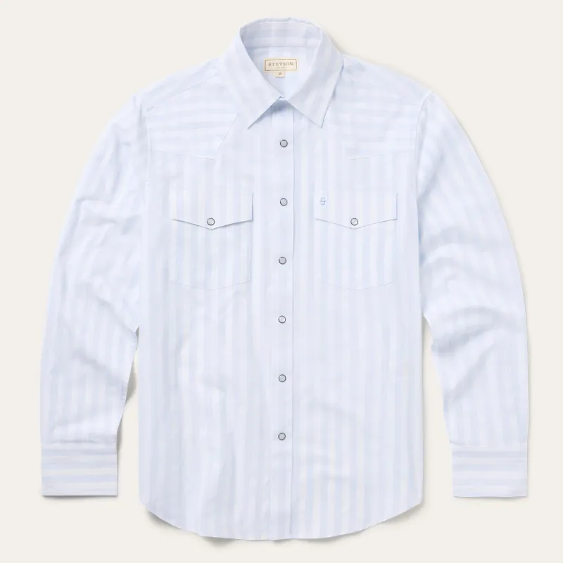 Stripe Oxford Western Shirt sold by Stetson