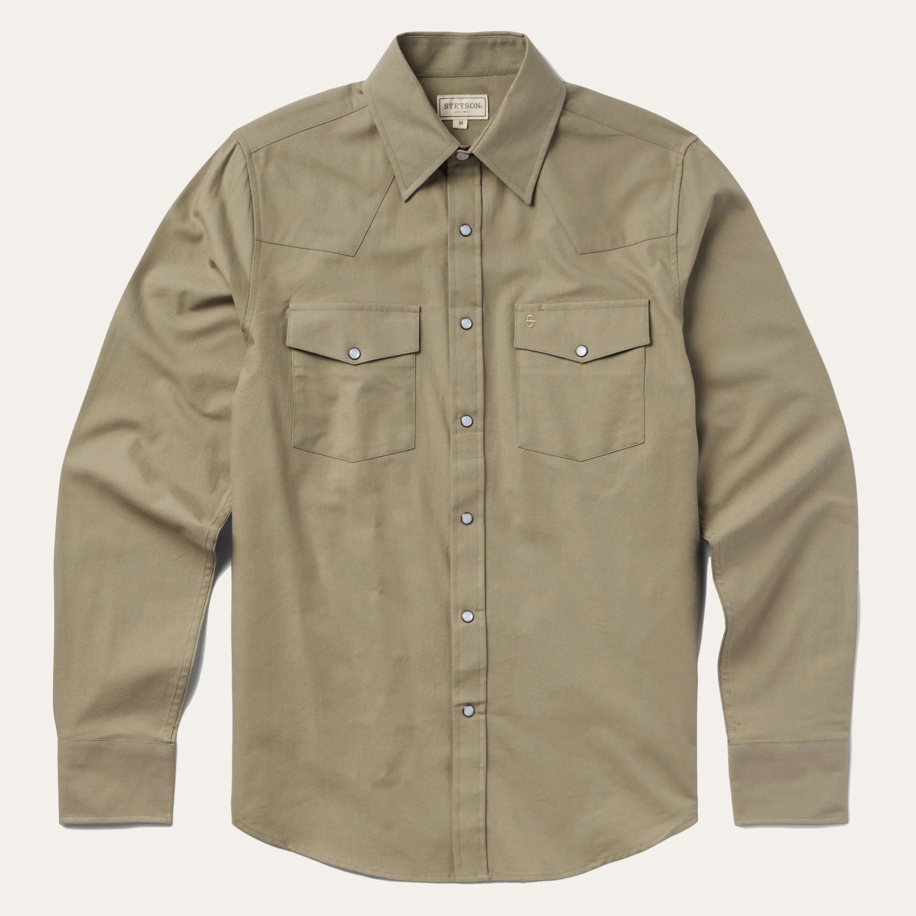 Olive Oxford Western Shirt sold by Stetson
