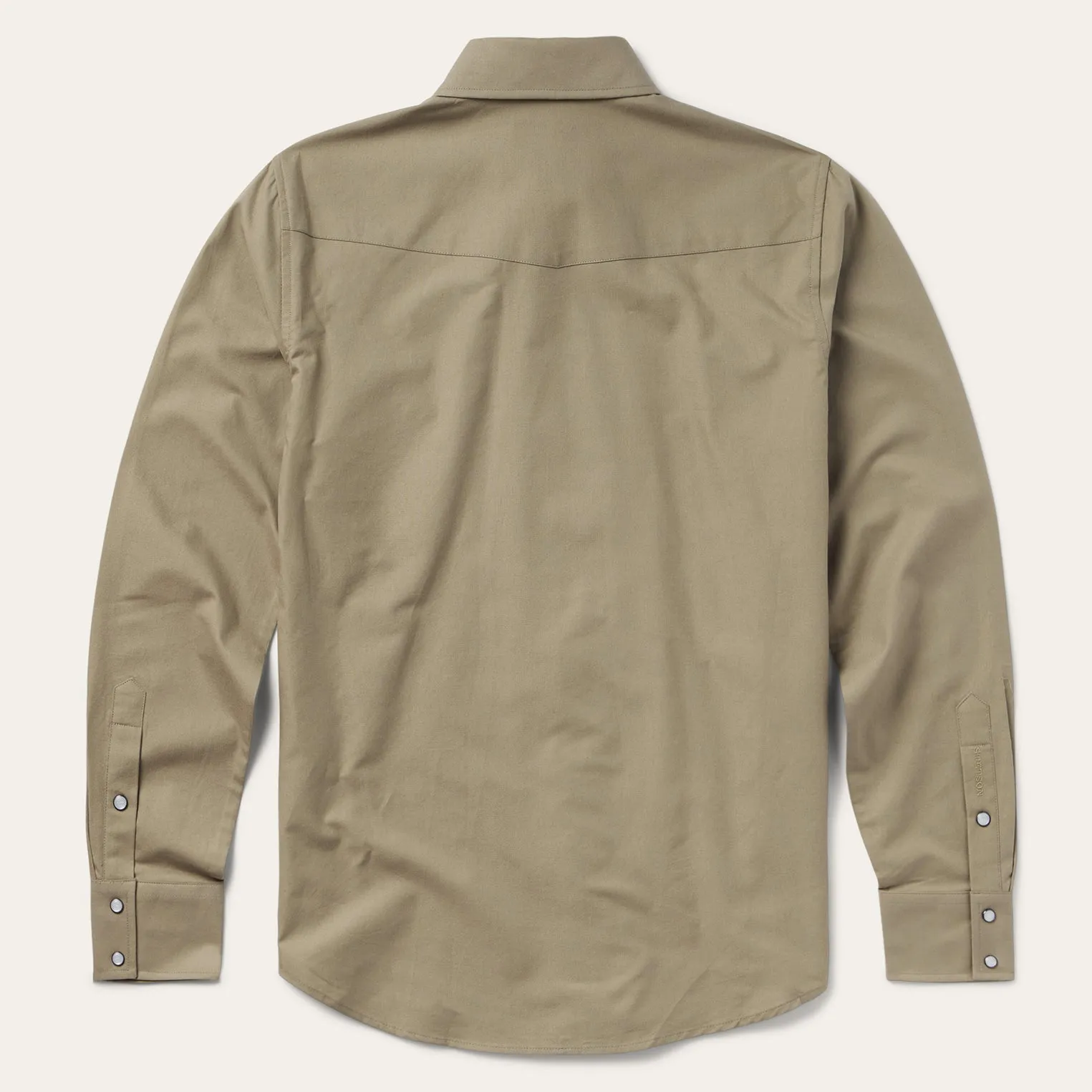 Olive Oxford Western Shirt sold by Stetson product image thumbnail 2