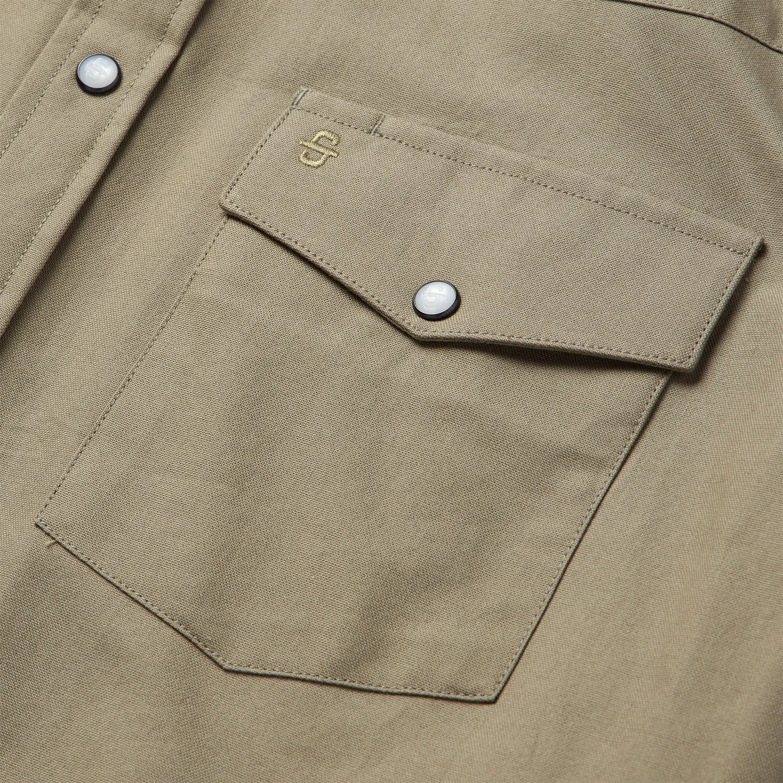 Olive Oxford Western Shirt sold by Stetson product image thumbnail 4