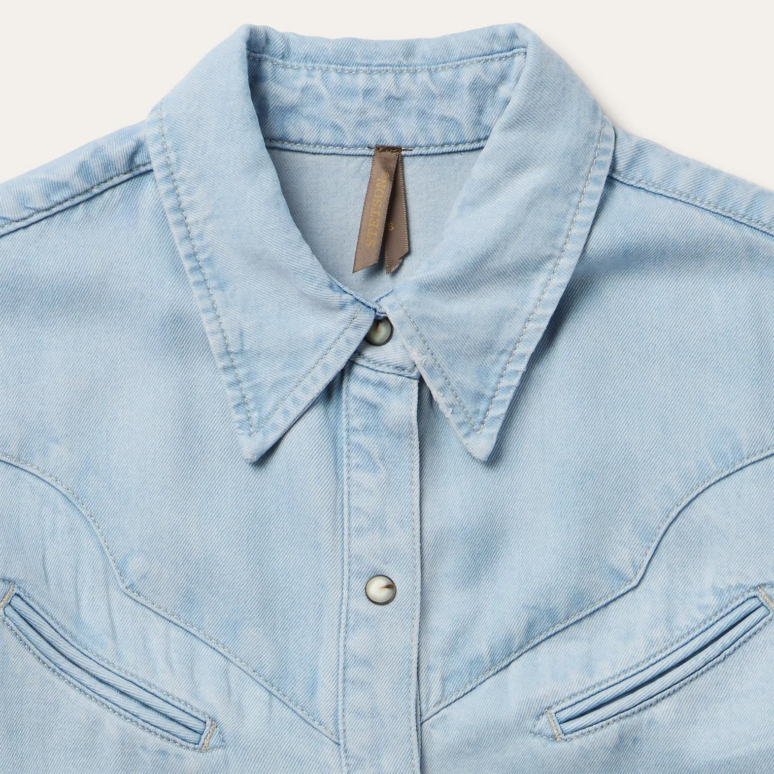 Arrow Pocket Denim Shirt sold by Stetson product image thumbnail 3