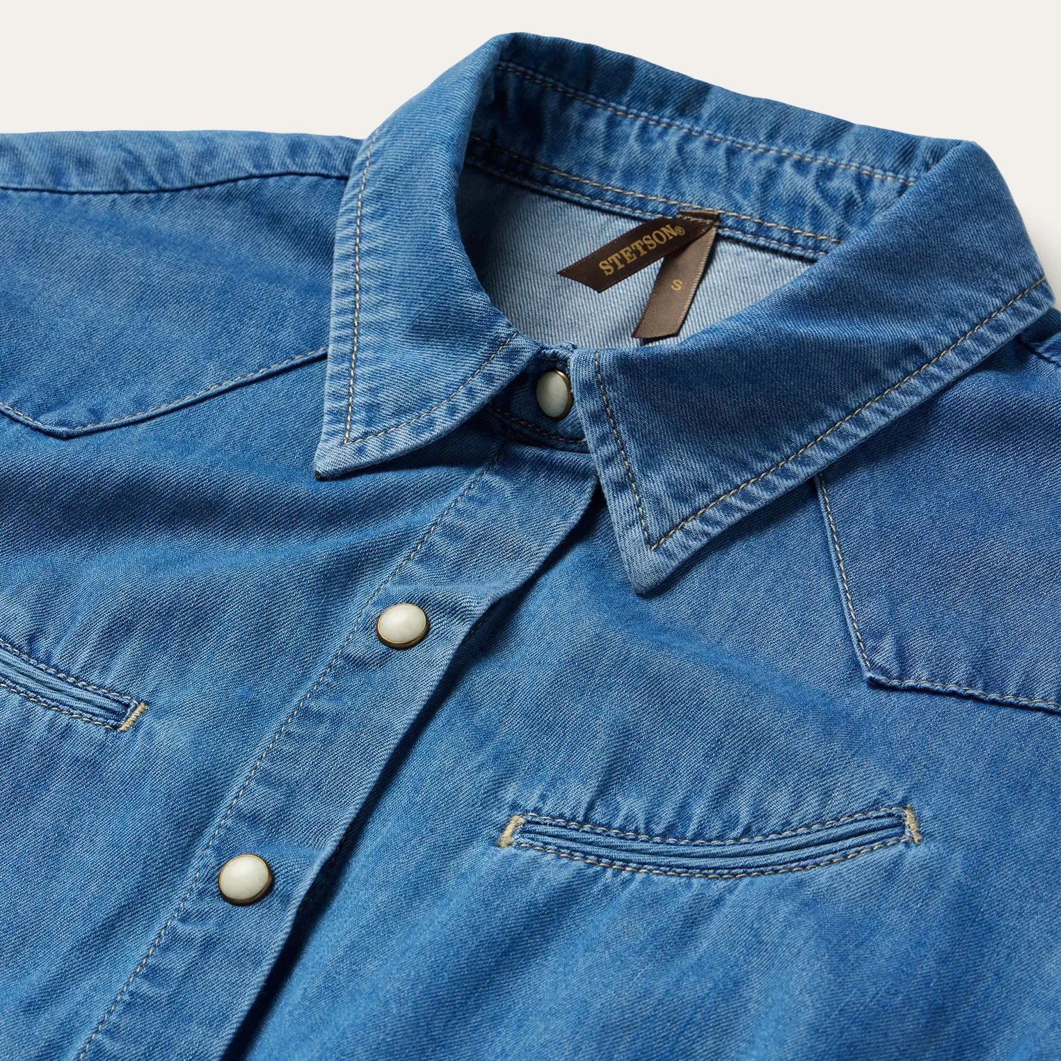 Smile Pocket Denim Dress sold by Stetson product image thumbnail 3