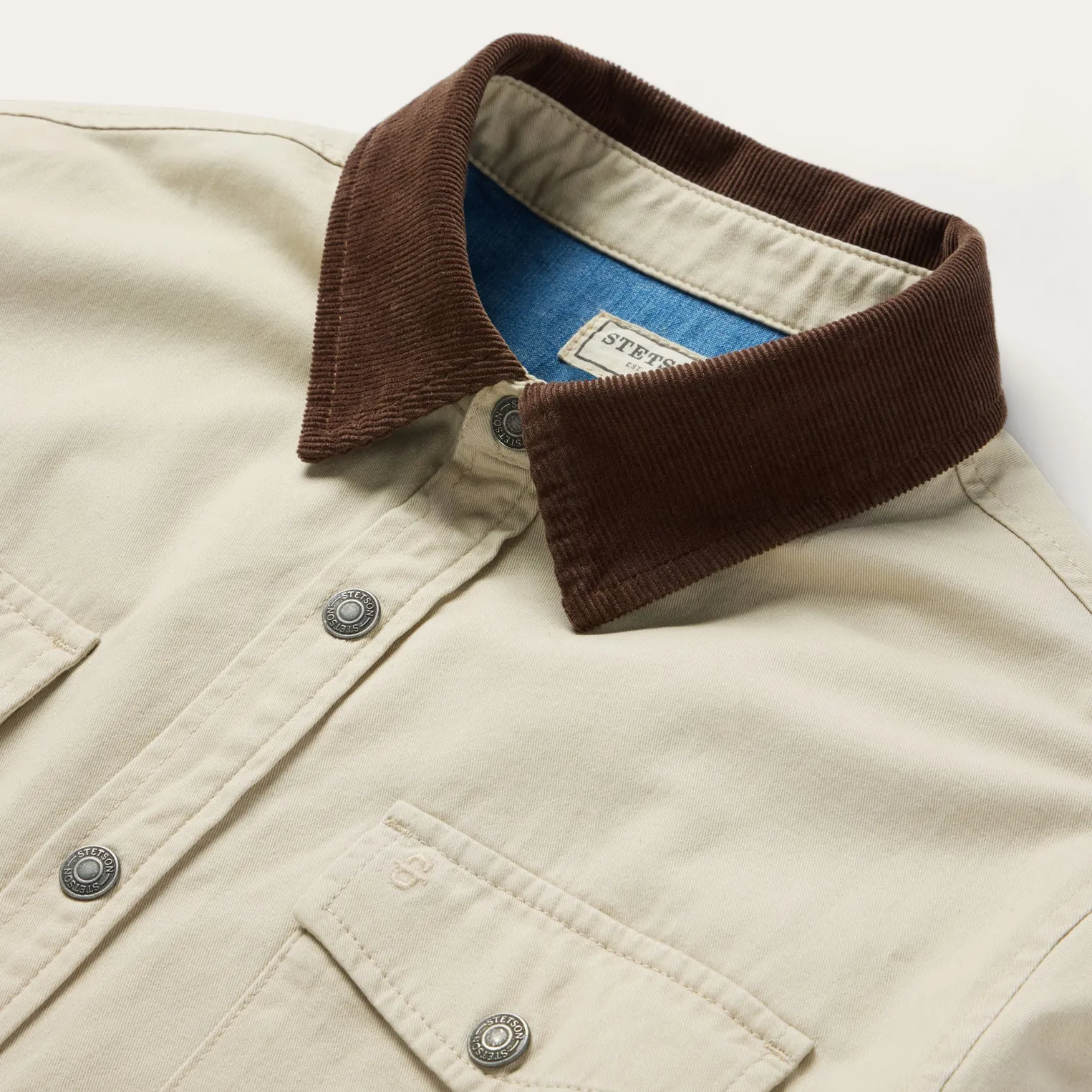 Corduroy Collar Shirt Jacket sold by Stetson product image thumbnail 3