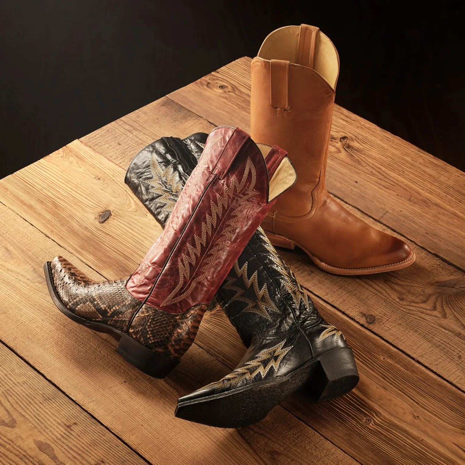 Ember Python Snip Toe Boot sold by Stetson product image thumbnail 2