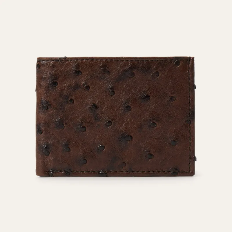 Ostrich Bi-Fold Wallet sold by Stetson