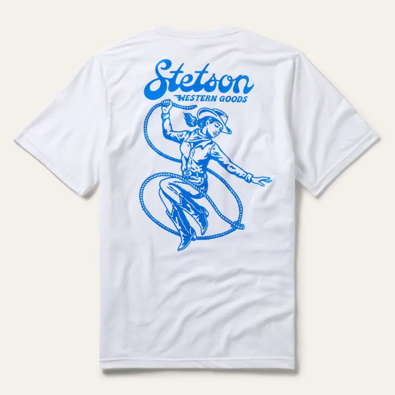 Roping Cowgirl Graphic Tee sold by Stetson