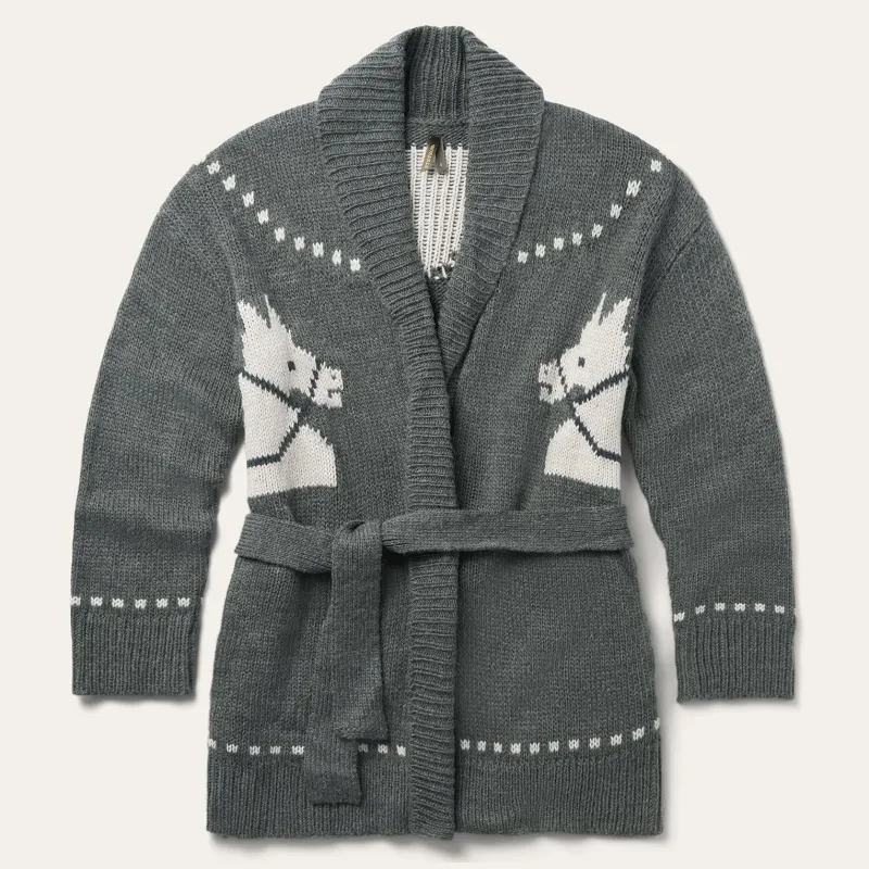 Horse Head Cardigan Sweater sold by Stetson