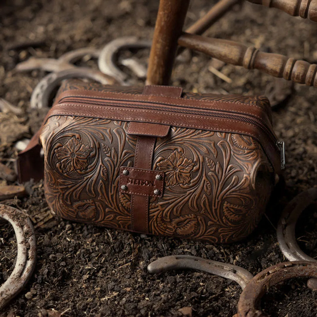 160th Anniversary Tooled Leather Dopp Kit sold by Stetson product image thumbnail 2