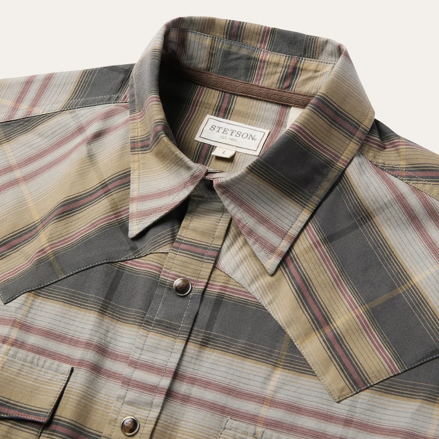 Serape Plaid Western Shirt sold by Stetson product image thumbnail 3