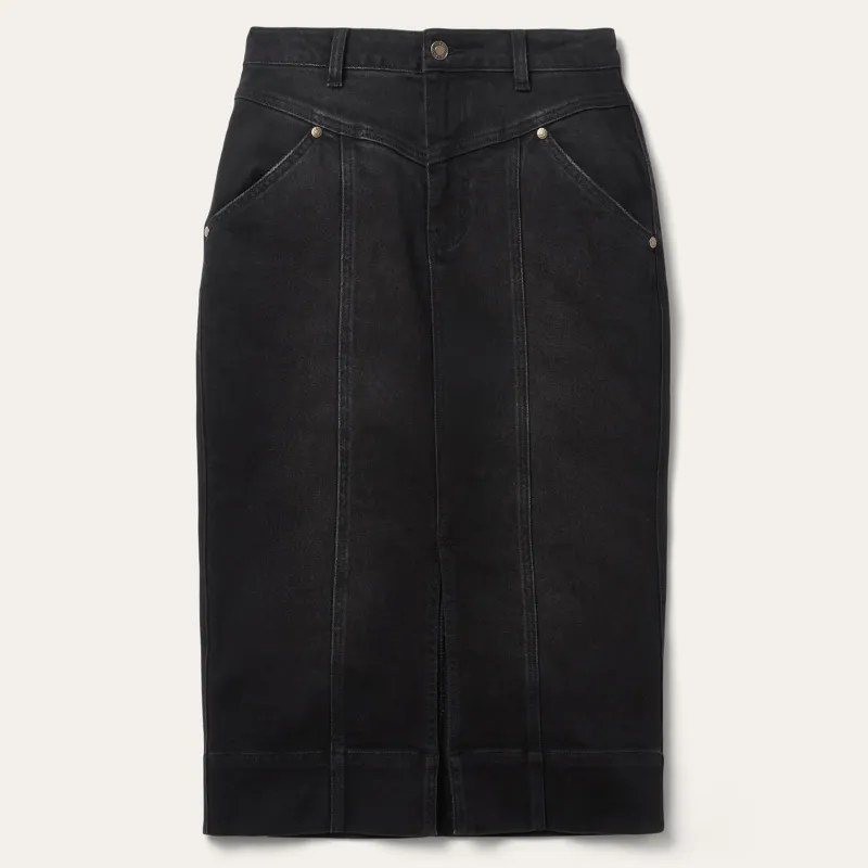 Denim Maxi Skirt sold by Stetson