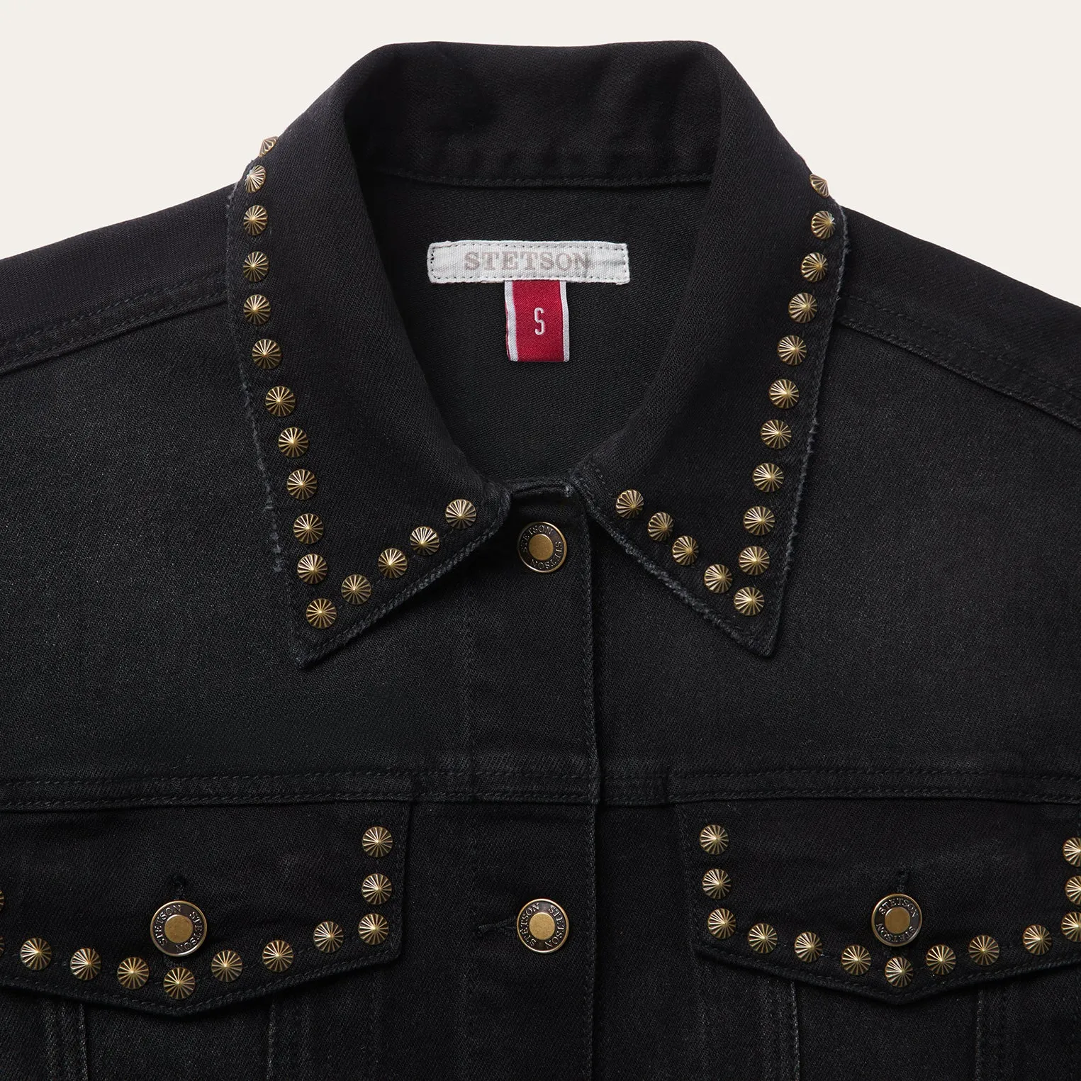 Studded Denim Jacket sold by Stetson product image thumbnail 4