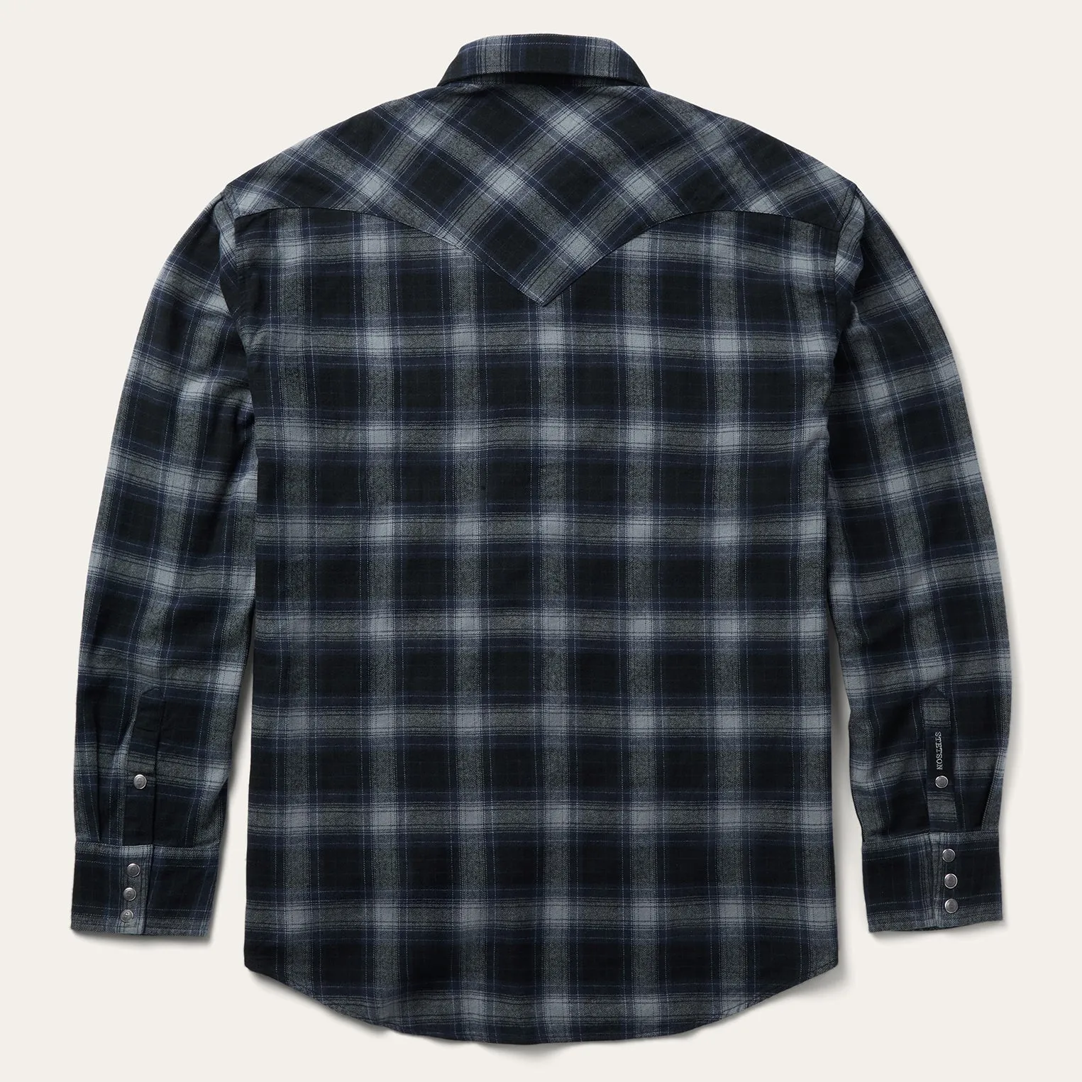 Brushed Twill Plaid Western Shirt sold by Stetson product image thumbnail 3