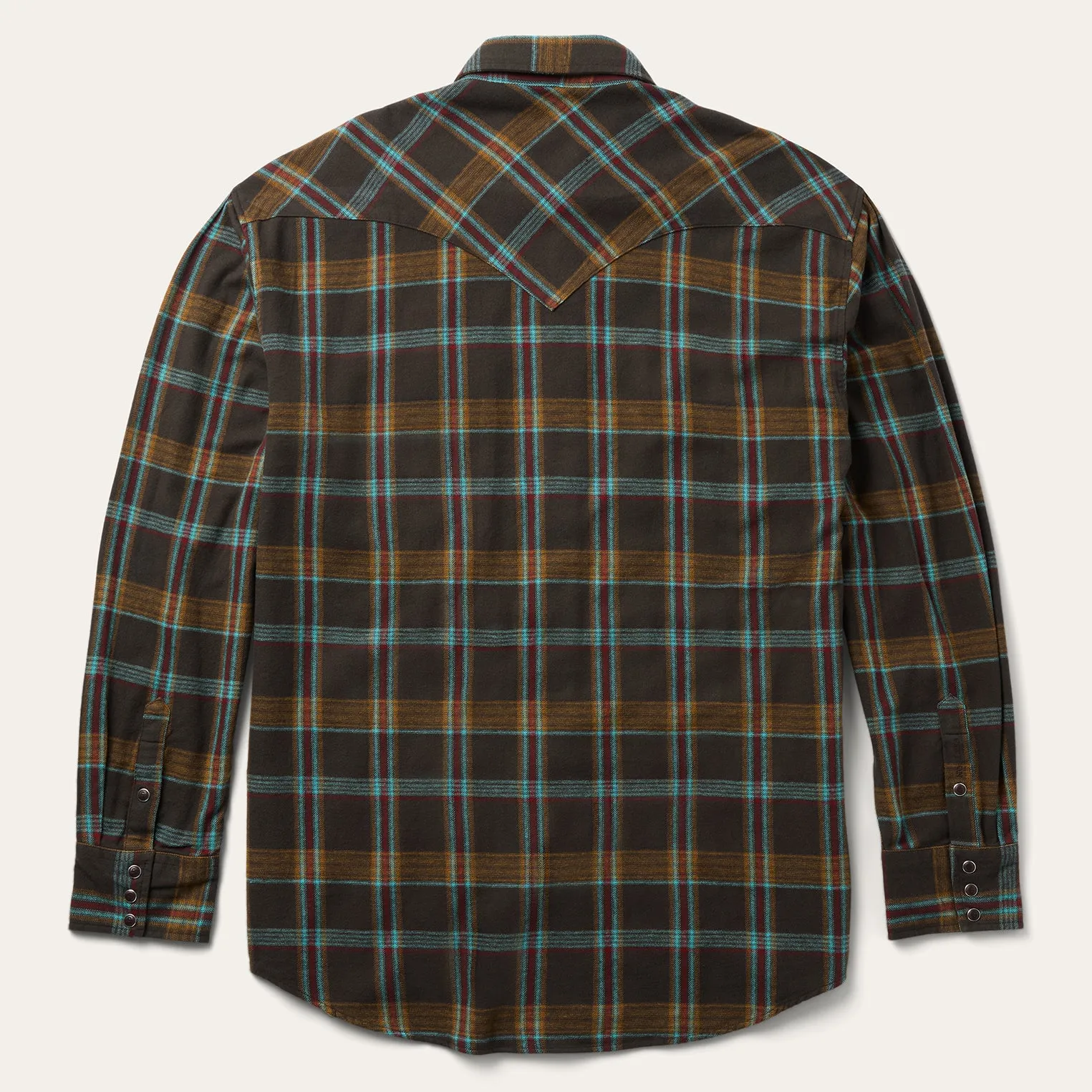 Brushed Twill Plaid Western Shirt sold by Stetson product image thumbnail 2