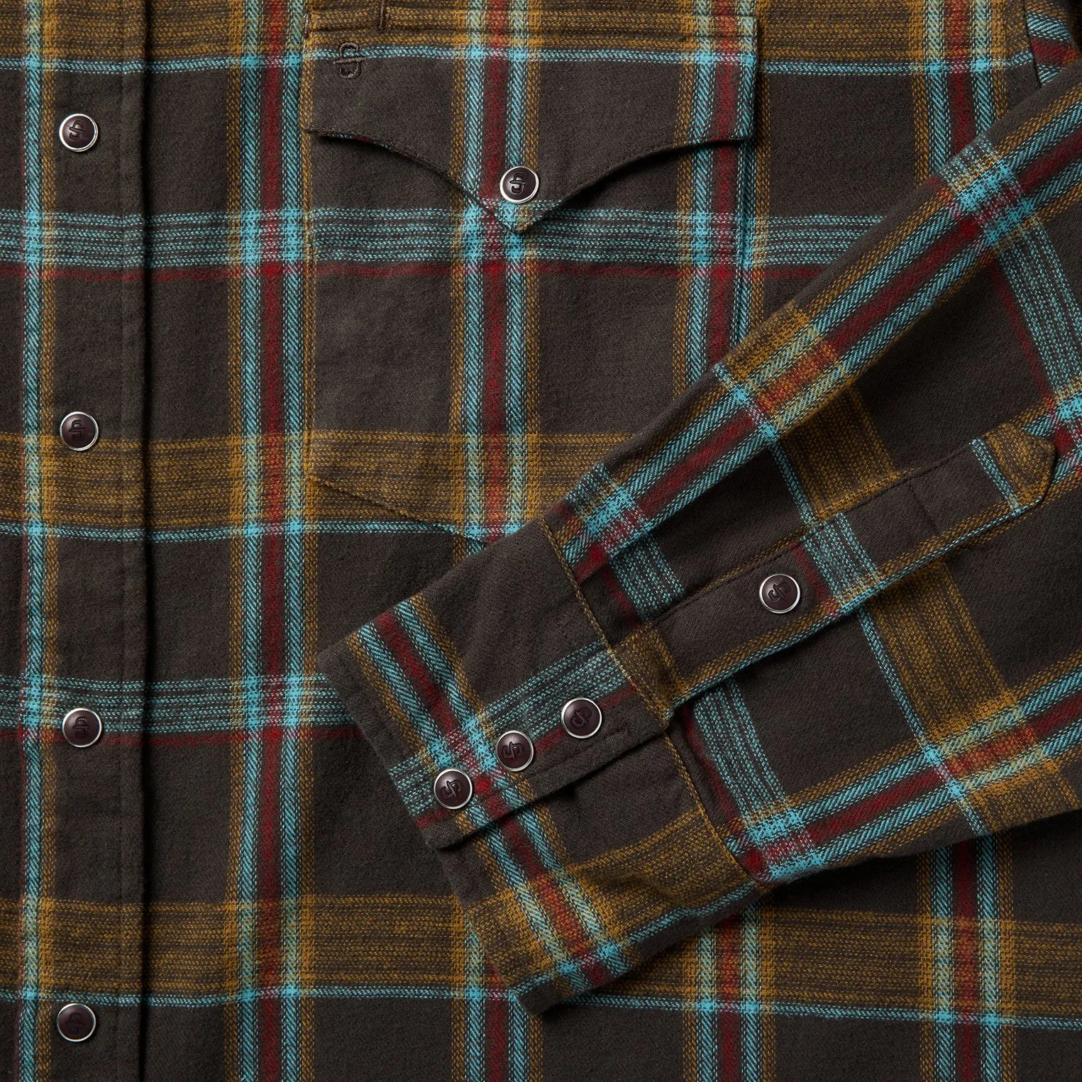 Brushed Twill Plaid Western Shirt sold by Stetson product image thumbnail 5