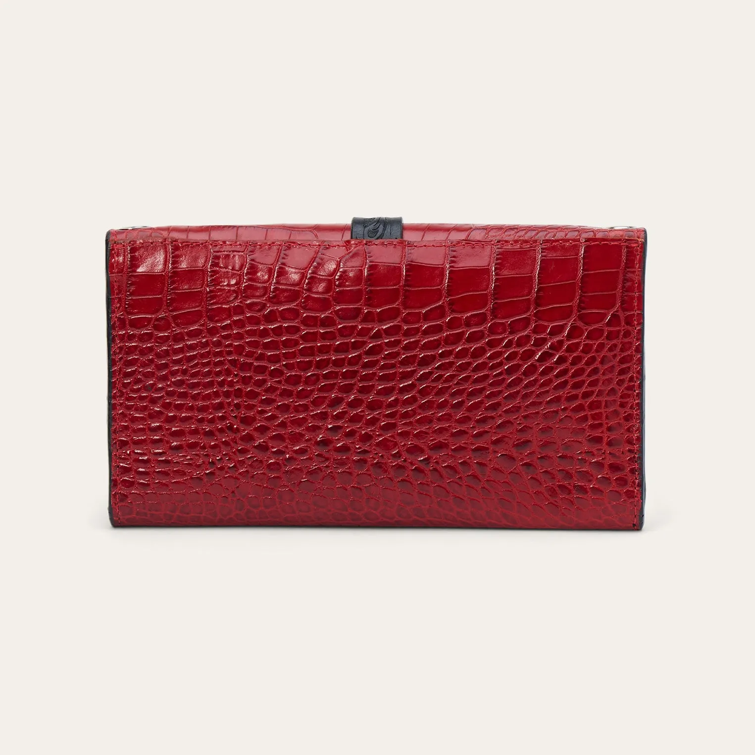 Croco Embossed Clutch Wallet sold by Stetson product image thumbnail 3