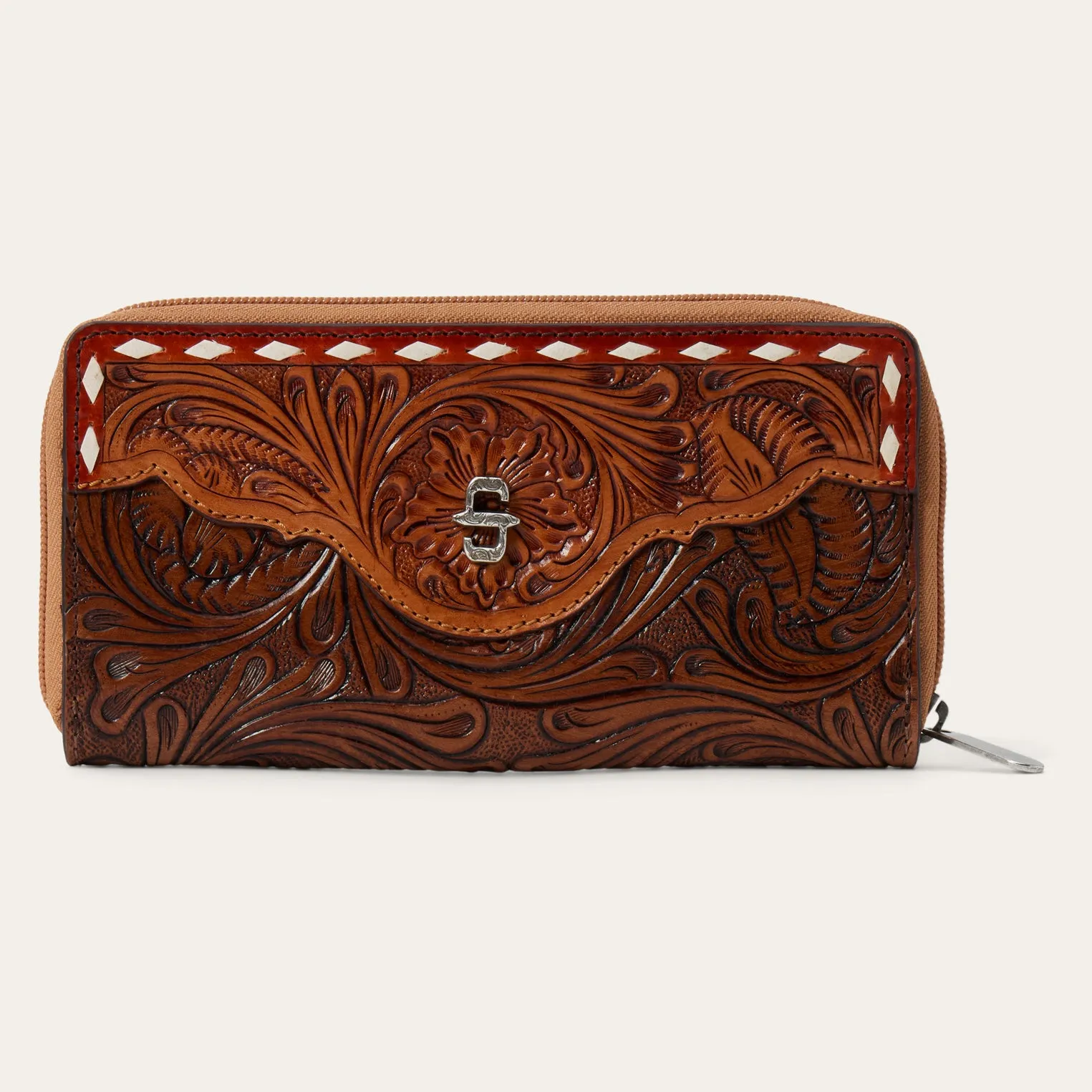 Tooled Zip Wallet sold by Stetson