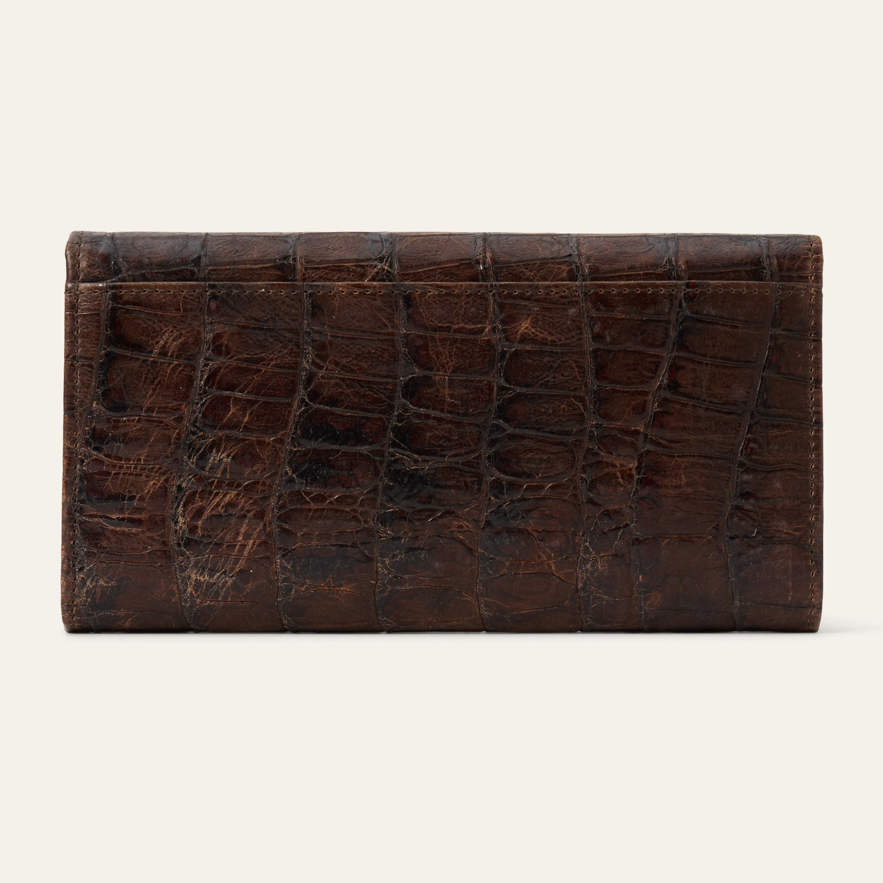 Croco Embossed Front Flap Wallet sold by Stetson product image thumbnail 2