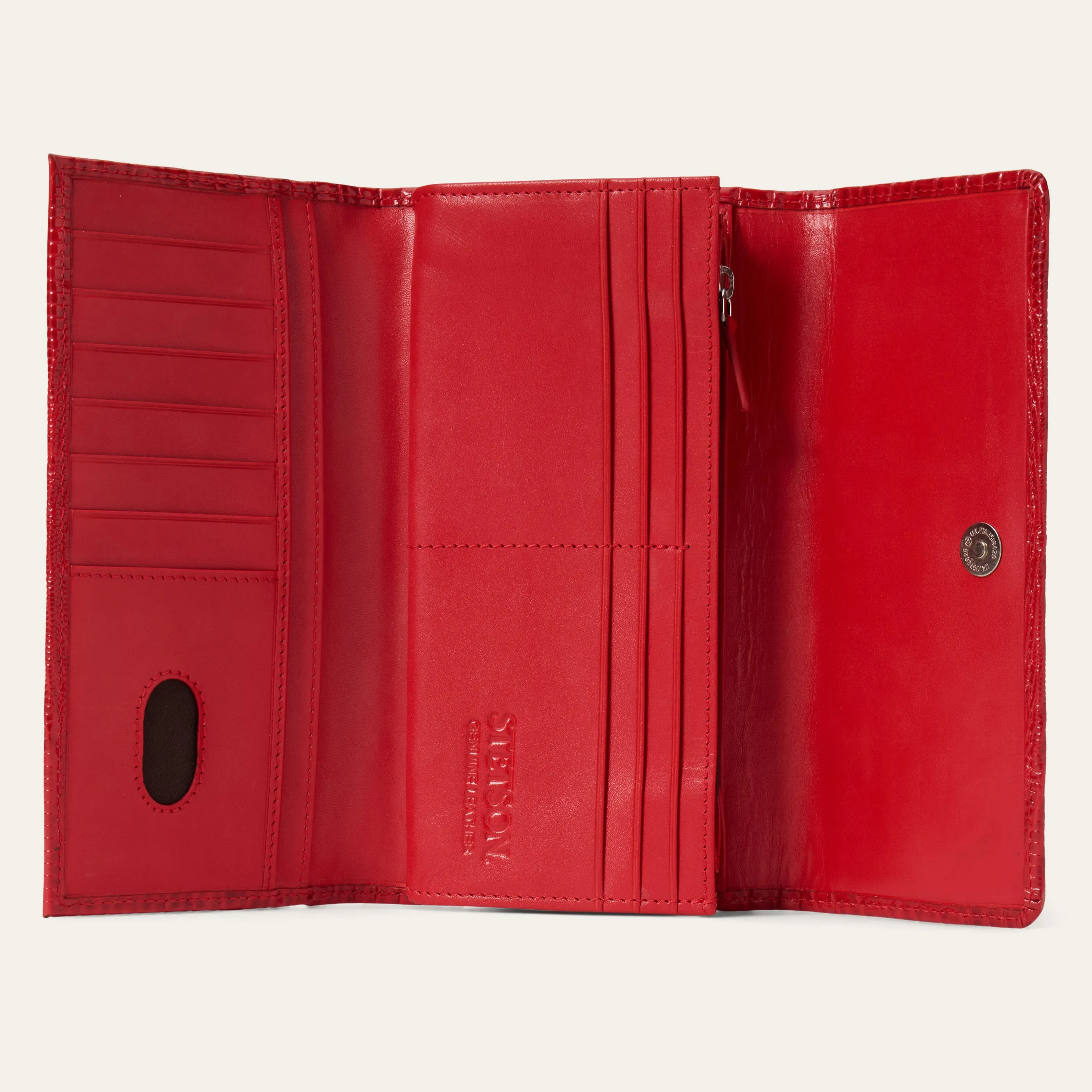 Lizard Embossed Front Flap Wallet sold by Stetson product image thumbnail 3