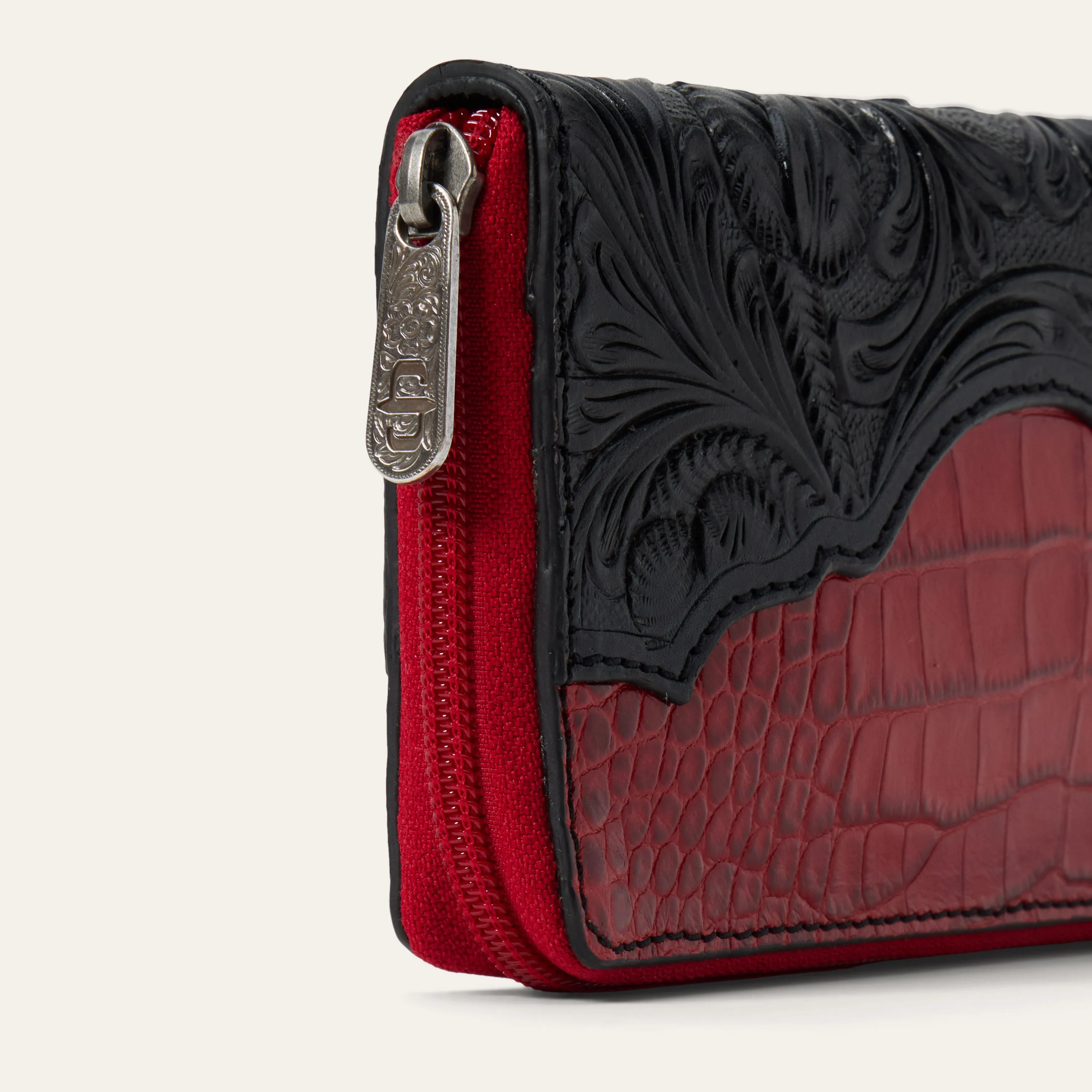 Tooled Croco Embossed Zip Wallet sold by Stetson product image thumbnail 5