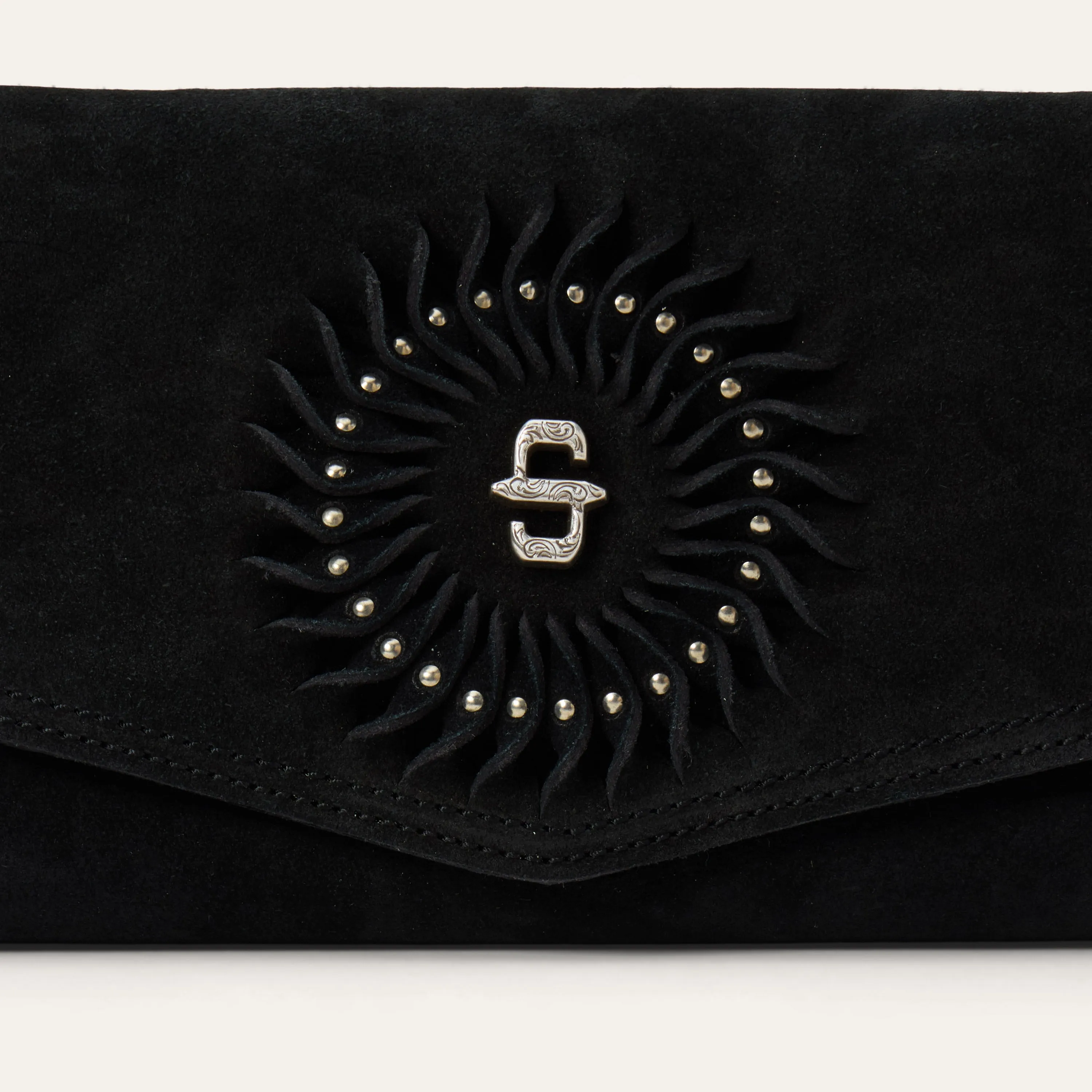 Spiral Suede Fringed Clutch sold by Stetson product image thumbnail 5