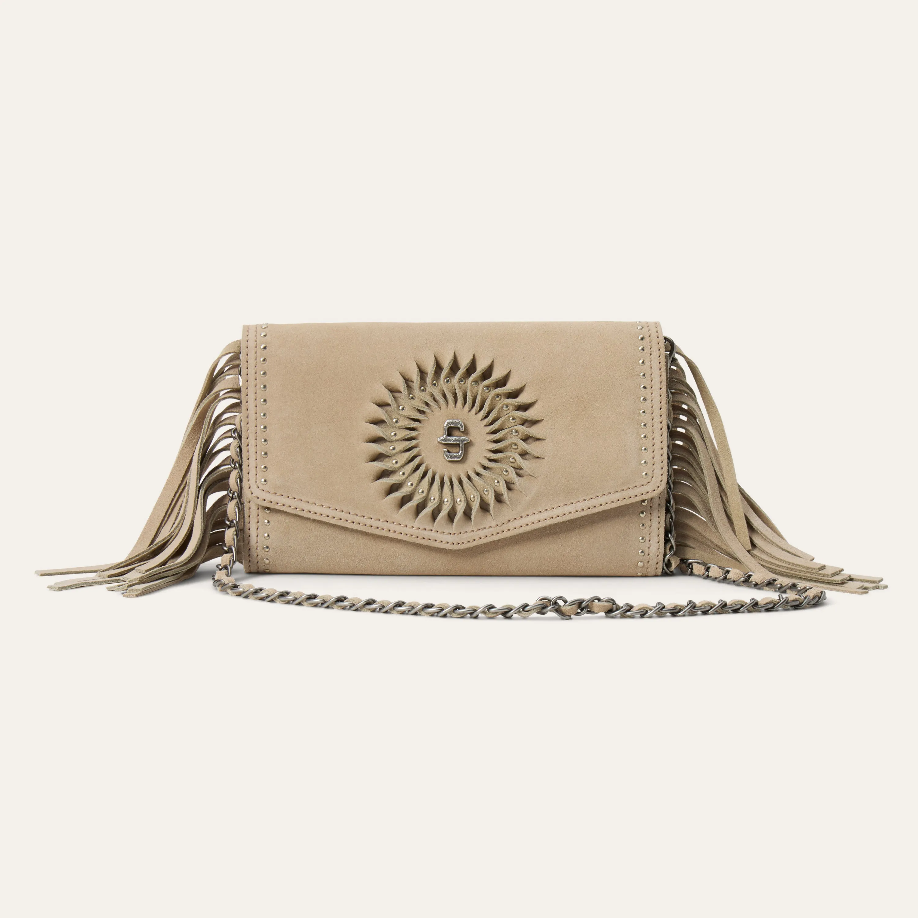 Spiral Suede Fringed Clutch sold by Stetson product image thumbnail 3