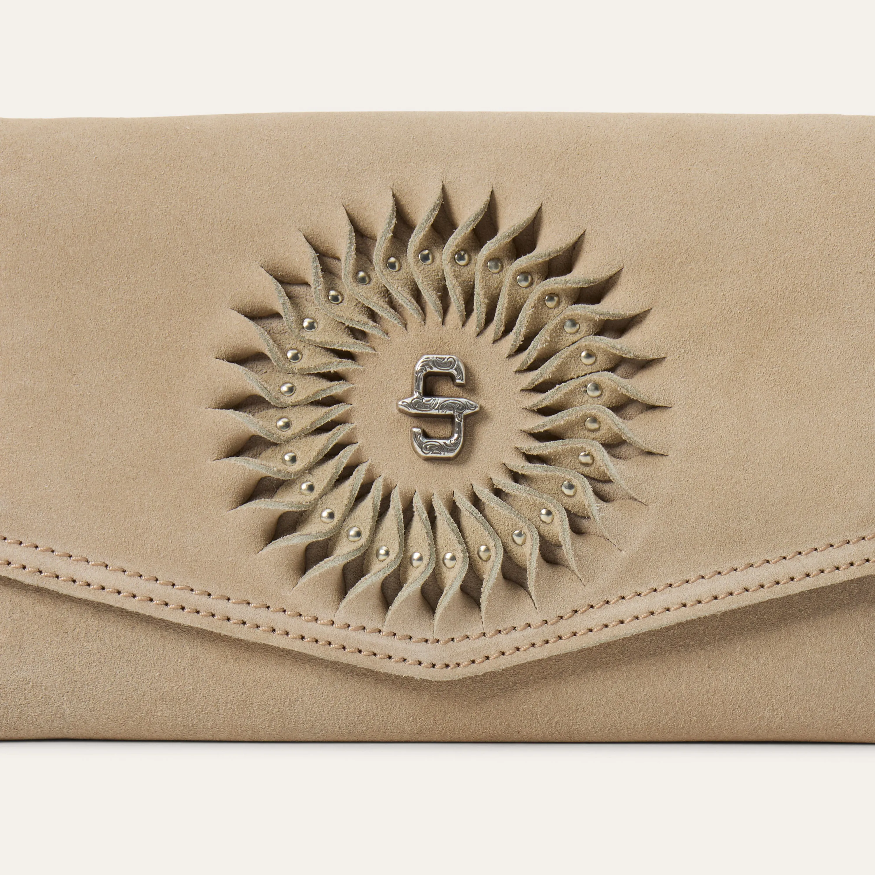 Spiral Suede Fringed Clutch sold by Stetson product image thumbnail 5
