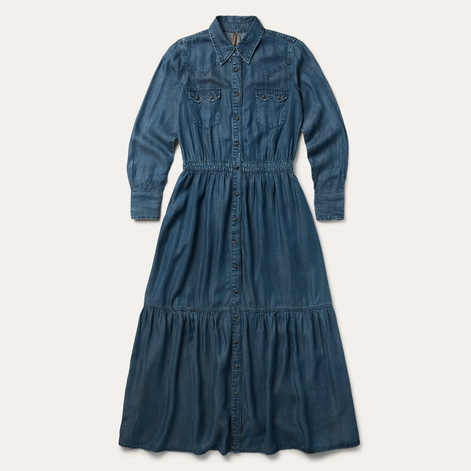 Western Denim Maxi Dress sold by Stetson