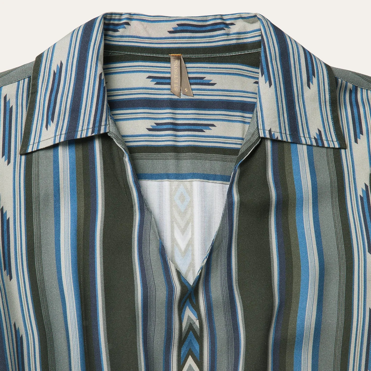 Olive Serape Print Western Dress sold by Stetson product image thumbnail 3