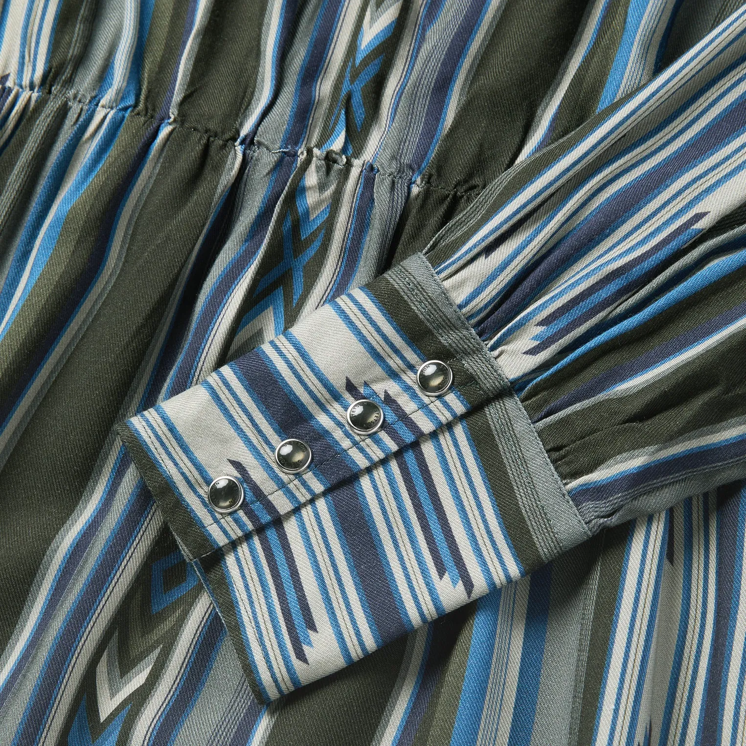 Olive Serape Print Western Dress sold by Stetson product image thumbnail 4