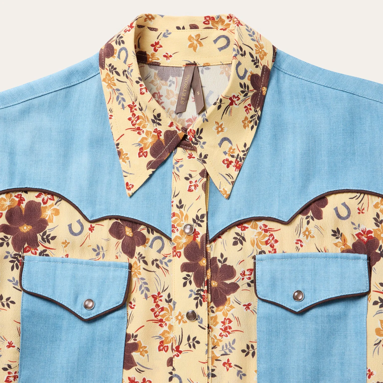 Vintage Floral Print Western Shirt sold by Stetson product image thumbnail 3
