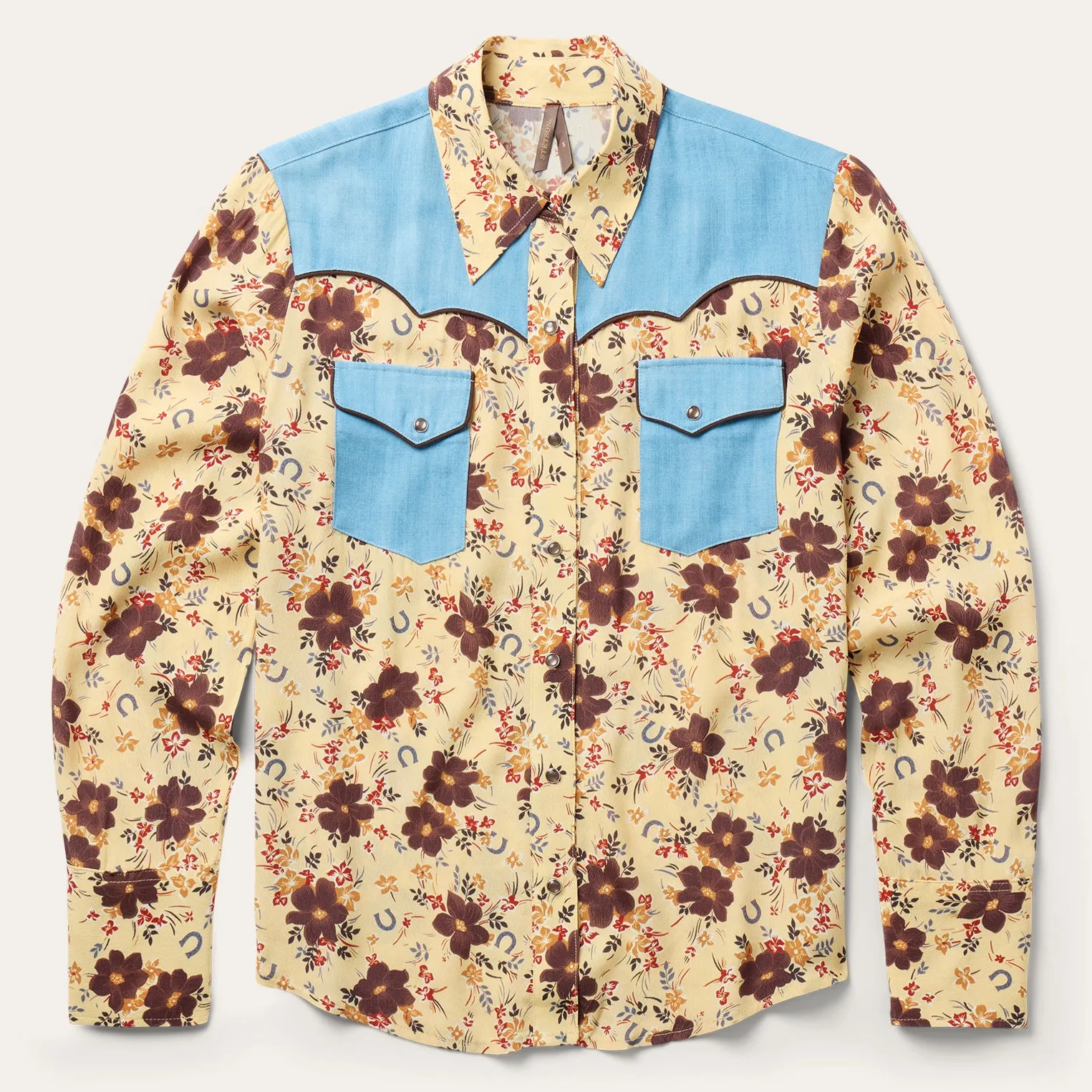 Vintage Floral Print Western Shirt sold by Stetson
