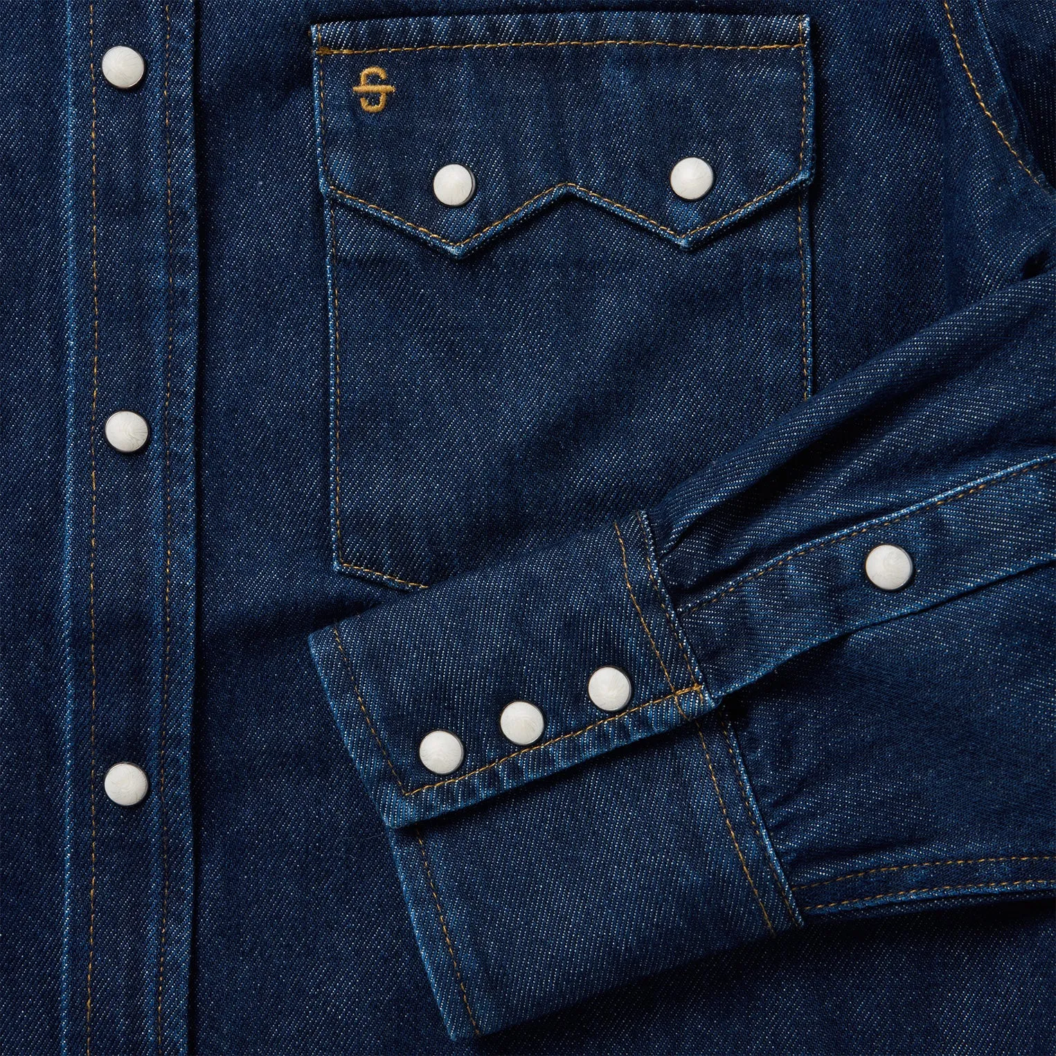 Raw Denim Western Shirt sold by Stetson product image thumbnail 5