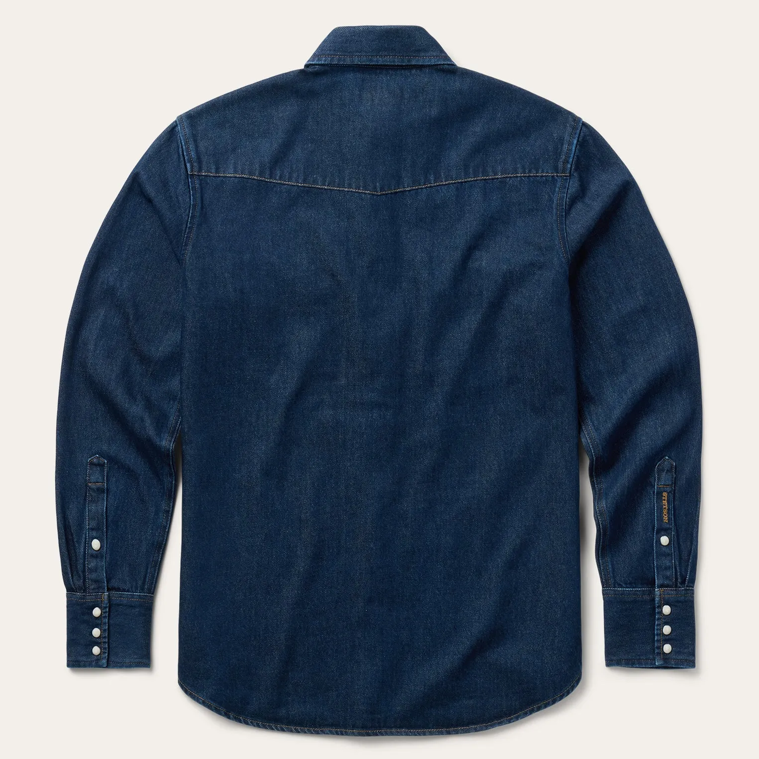 Raw Denim Western Shirt sold by Stetson product image thumbnail 2
