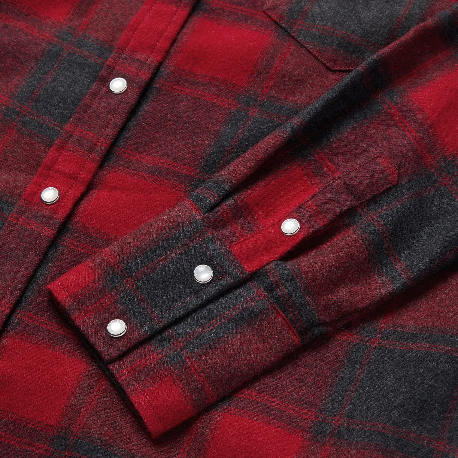 Buffalo Plaid Flannel Western Shirt sold by Stetson product image thumbnail 5